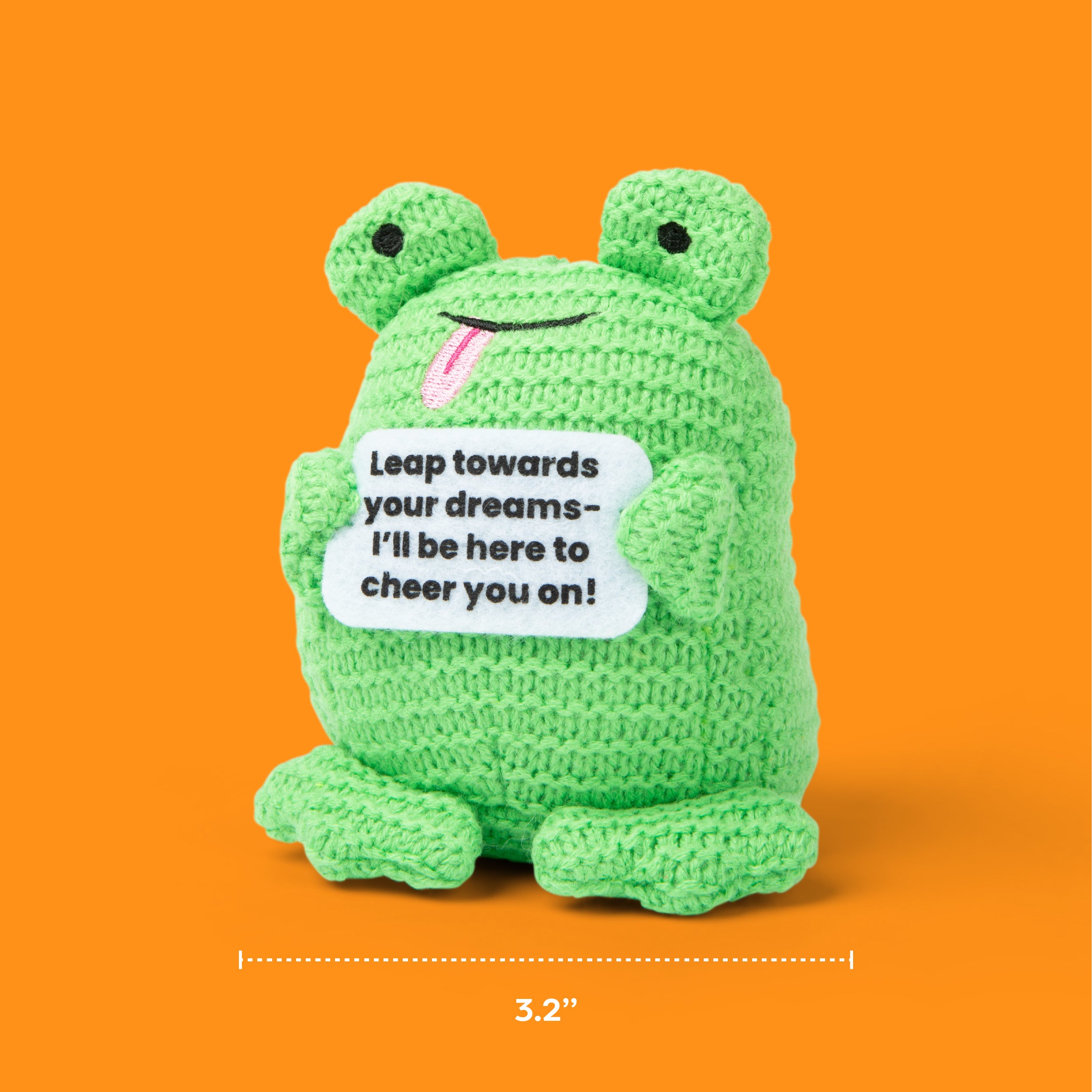 Lil Cheers Frog by Relatable – Whimsical Crochet Plush with a Positive Message