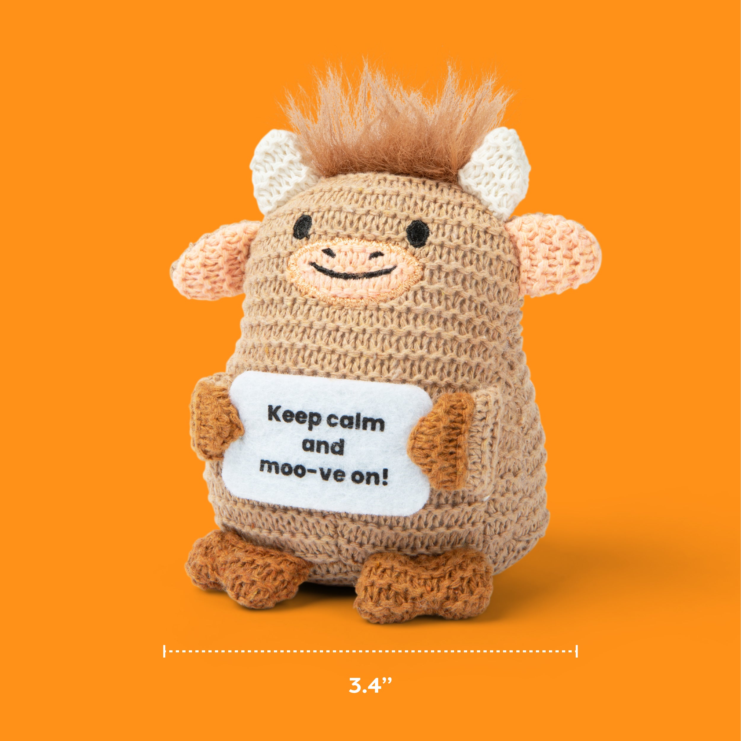 Lil Cheers Highland Cow by Relatable – Cozy Crochet Plush with a Message