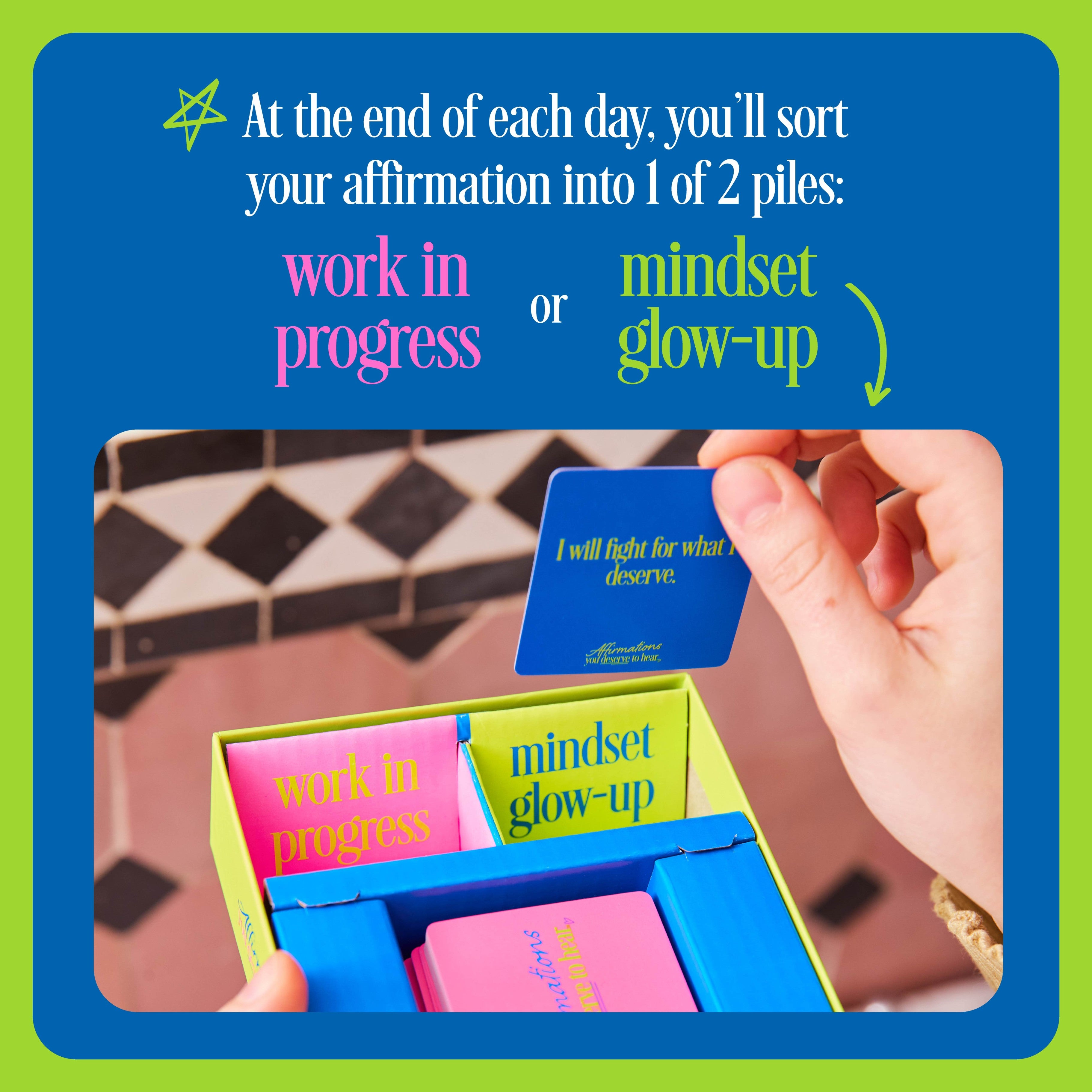 Affirmations You Deserve To Hear by Relatable – Bold Daily Affirmation Cards for Women, Self Care and Motivational Gifts for Her, 100 Confidence-Boosting Cards