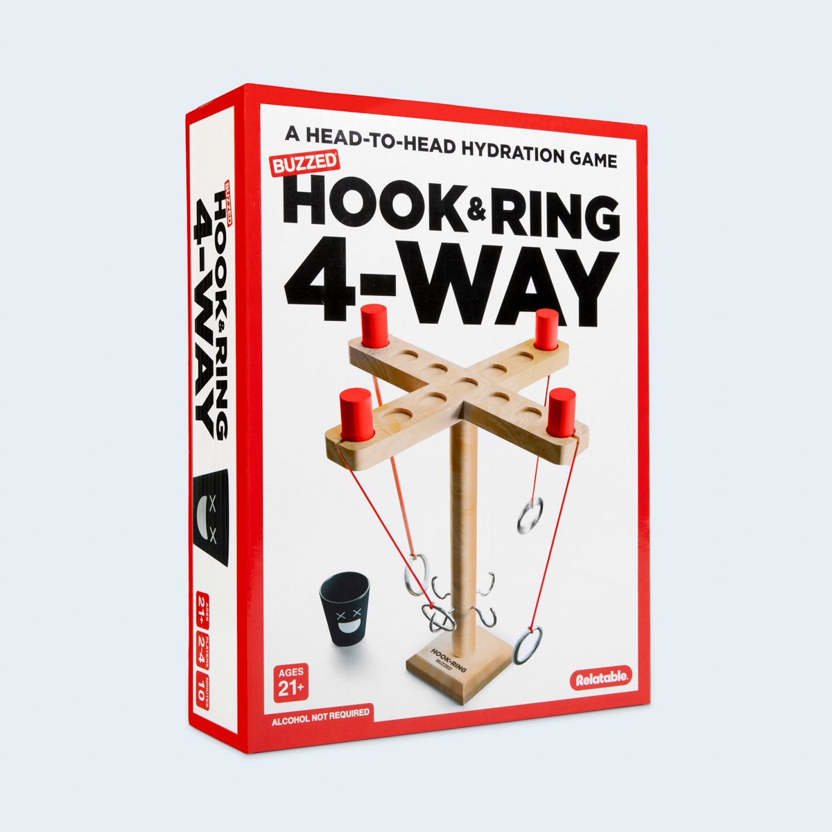 Buzzed 4-Way Hook & Ring Drinking Game – The Ring Toss to Rule All