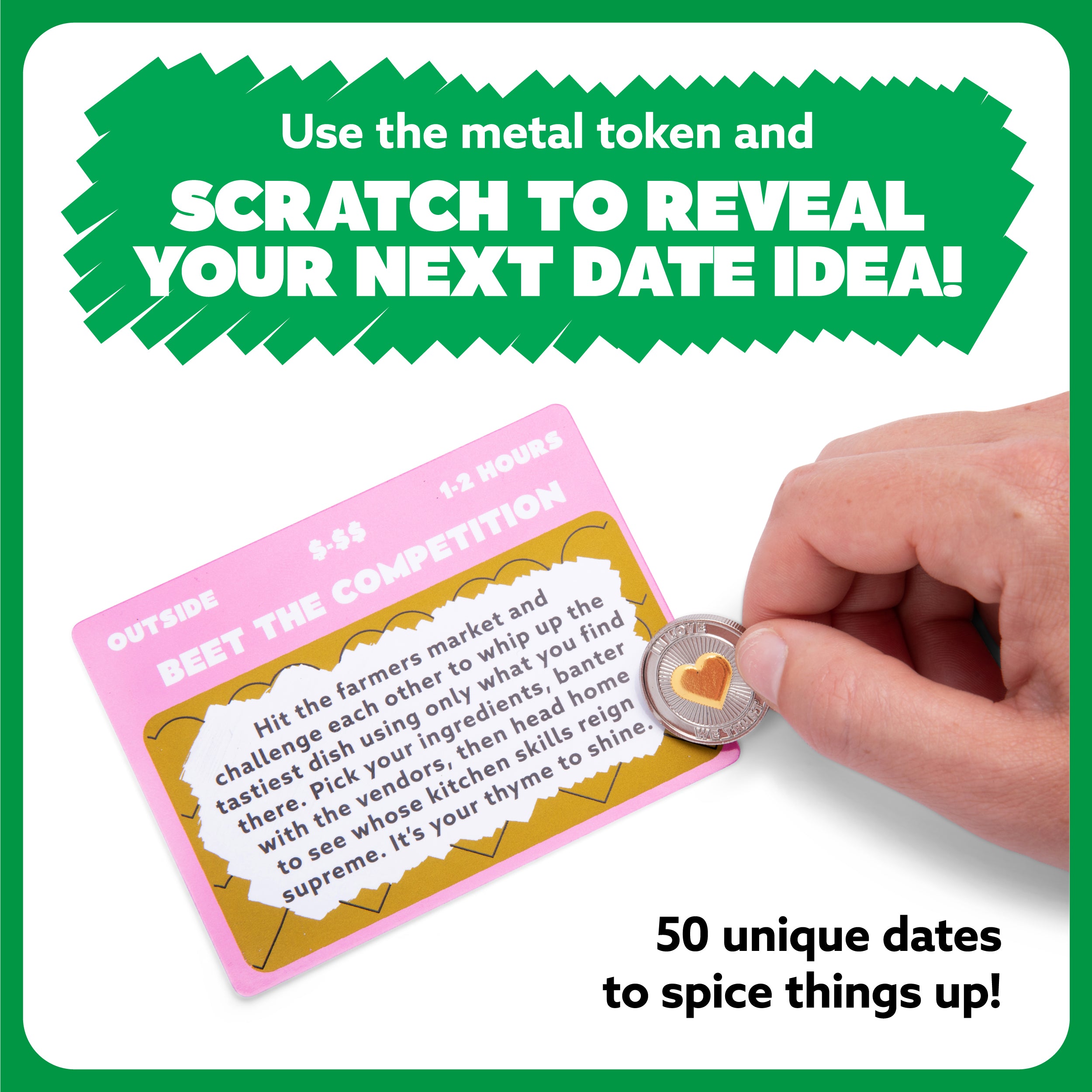 Date Night Scratch-Off Cards - 50 Unique Date Night Ideas for Couples