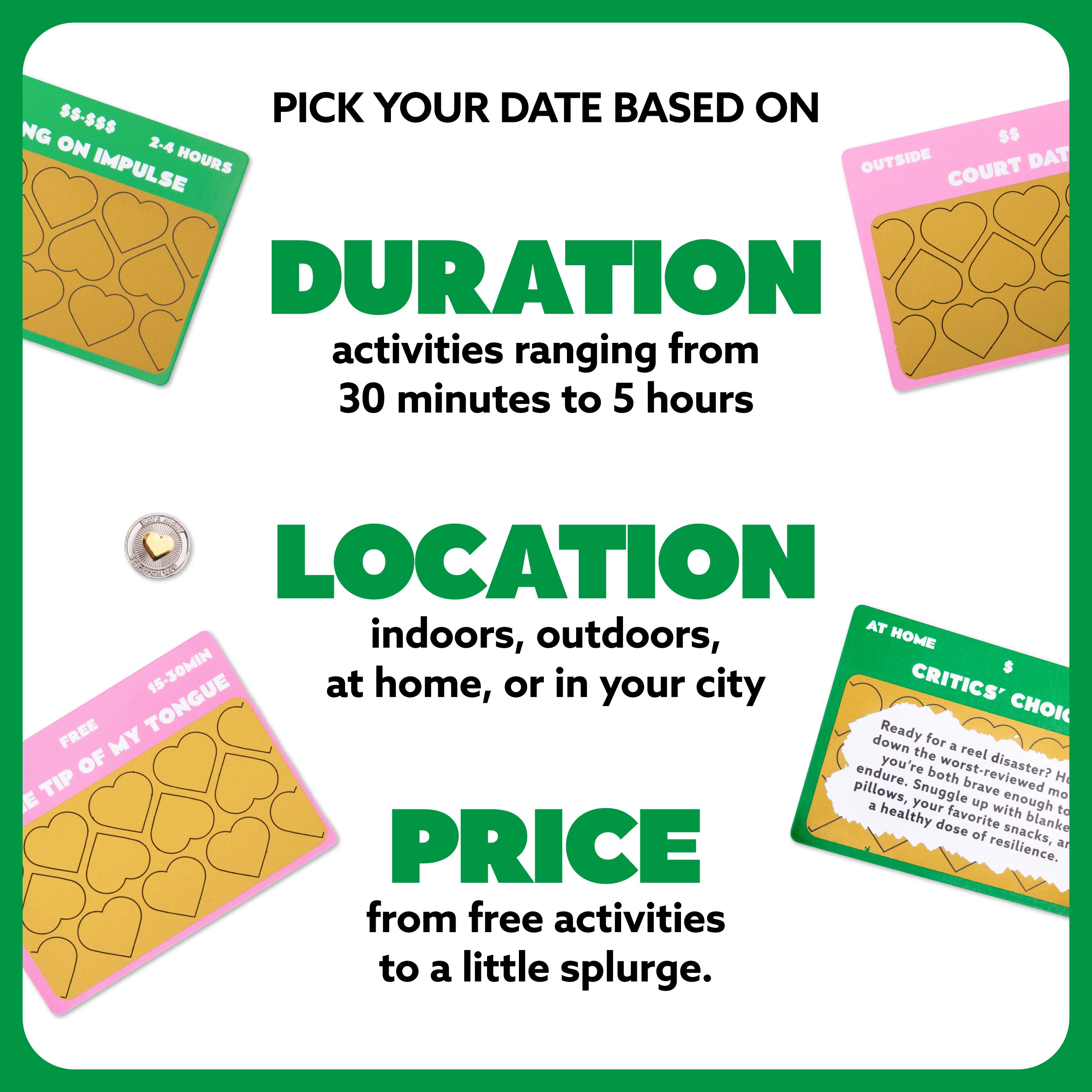Date Night Scratch-Off Cards - 50 Unique Date Night Ideas for Couples