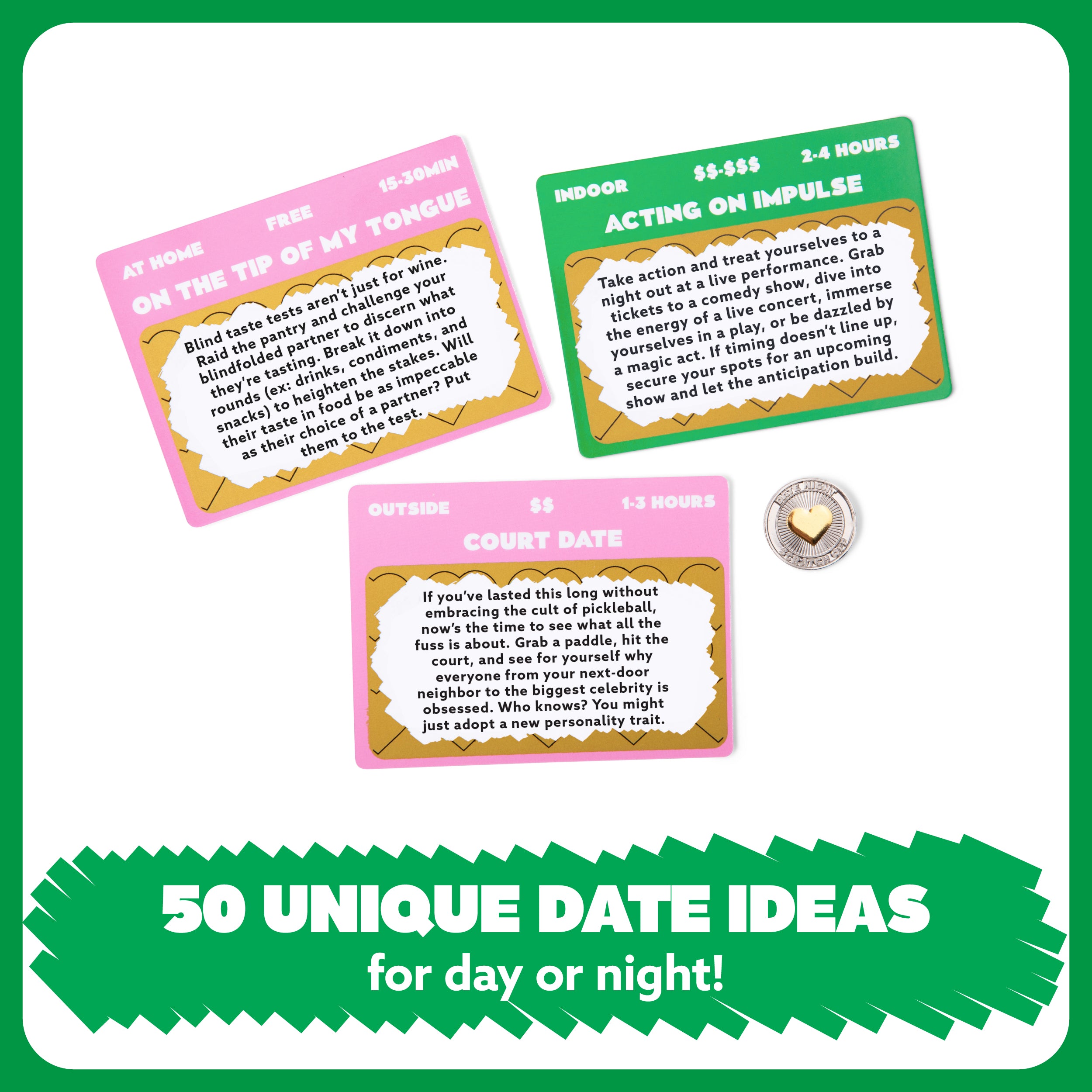 Date Night Scratch-Off Cards - 50 Unique Date Night Ideas for Couples