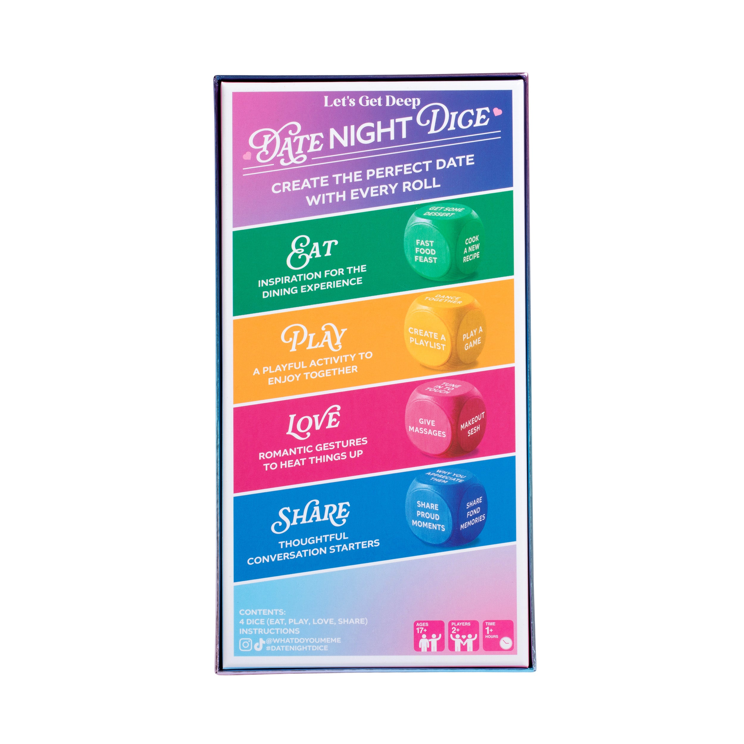 Date Night Dice by Let's Get Deep - Roll for 200+ Unique Date Night Ideas