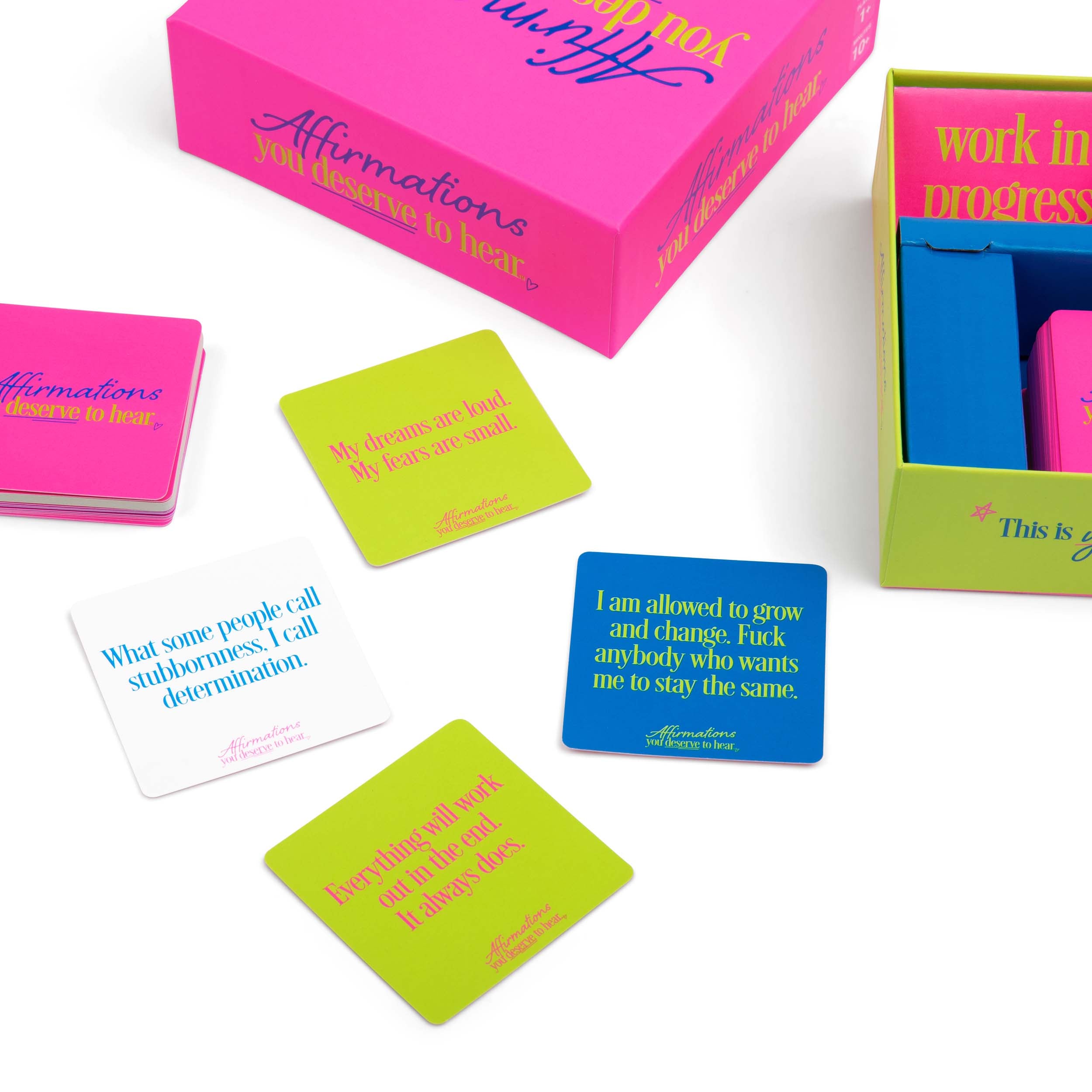 Affirmations You Deserve To Hear by Relatable – Bold Daily Affirmation Cards for Women, Self Care and Motivational Gifts for Her, 100 Confidence-Boosting Cards