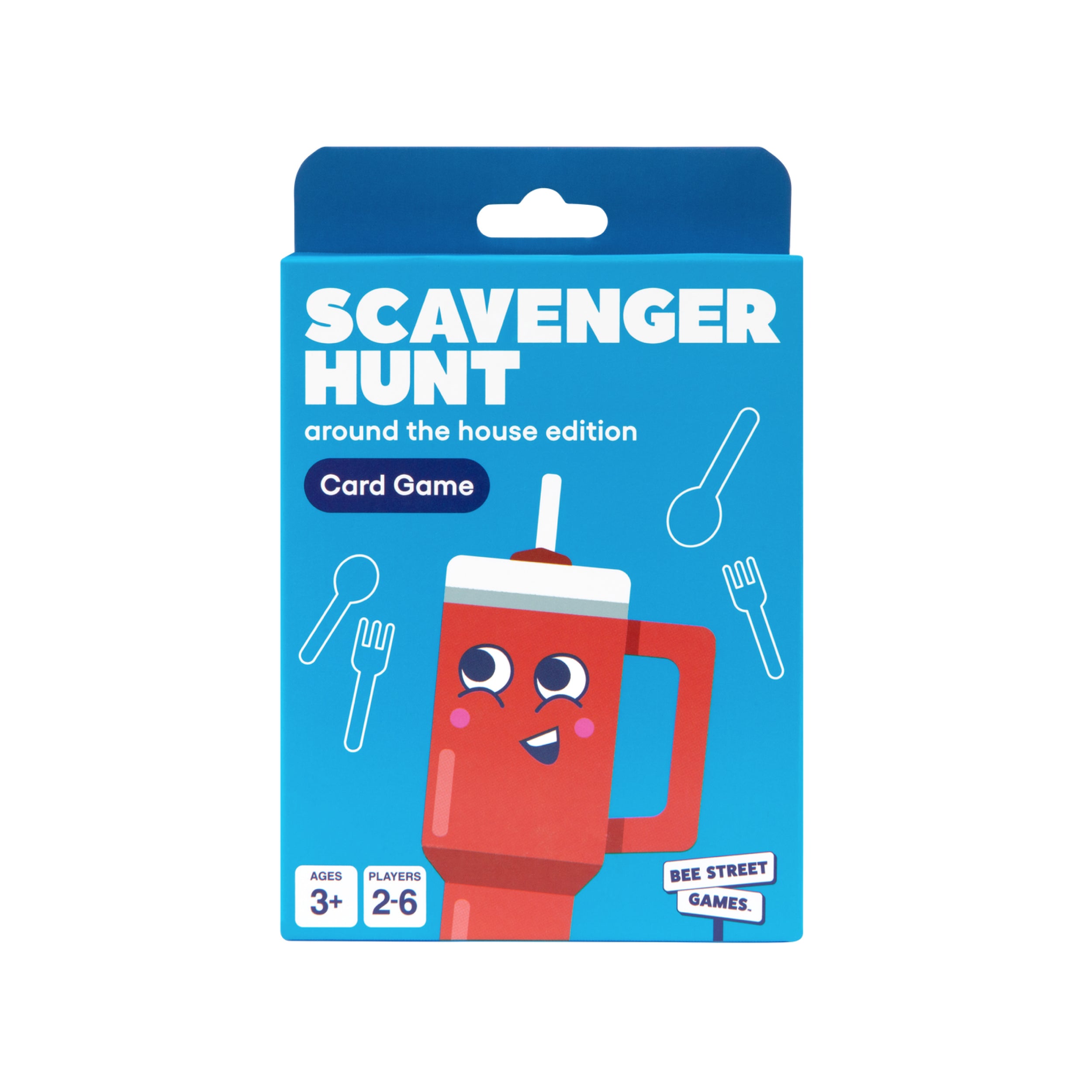 Scavenger Hunt, Around The House Edition from Bee Street Games, by Relatable – Classic family games reimagined with playful, silly themes. Includes 36 jumbo playing cards.