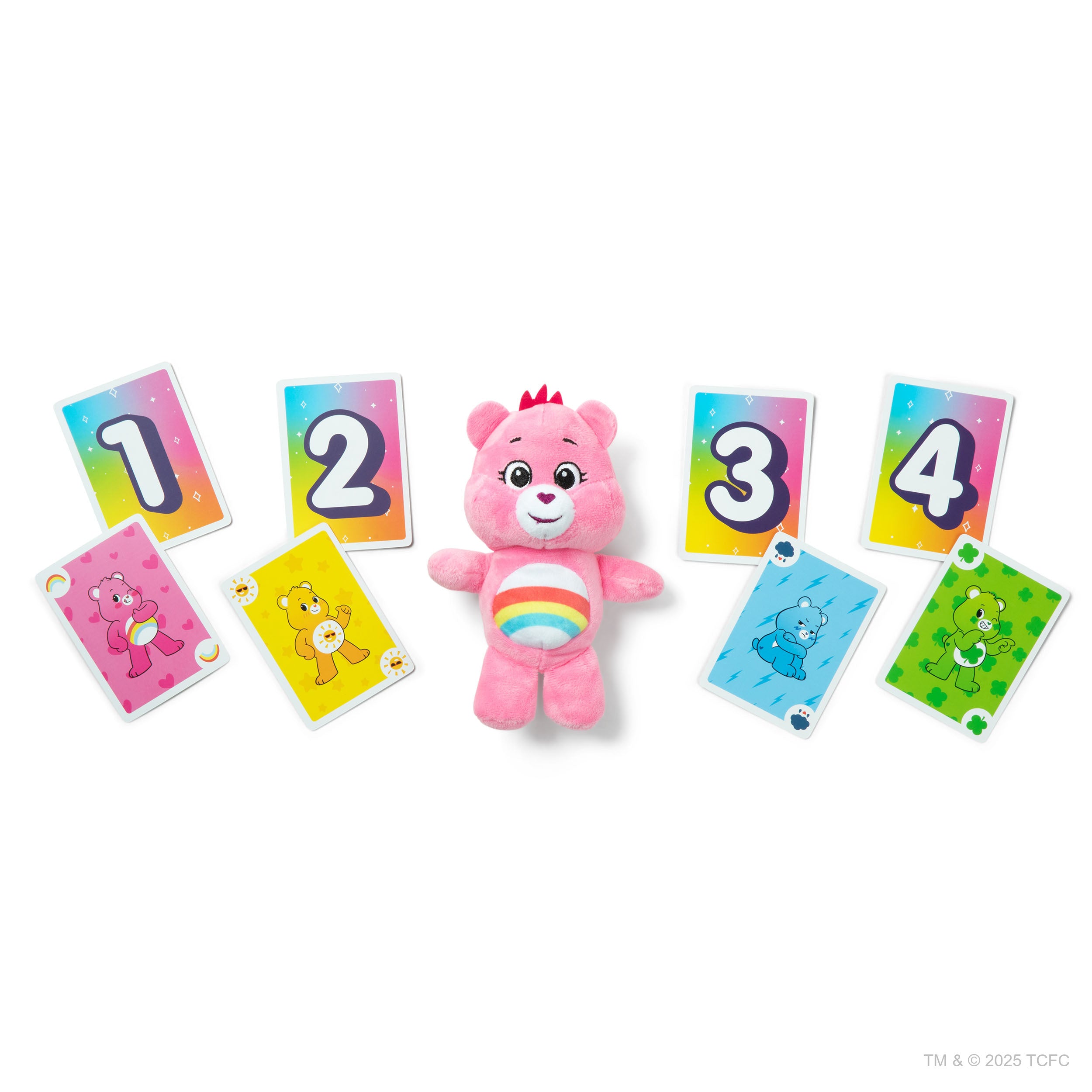 Care Bears™ Take 4 by Relatable – A fast, cute family card game featuring an exclusive Cheer Bear plushie