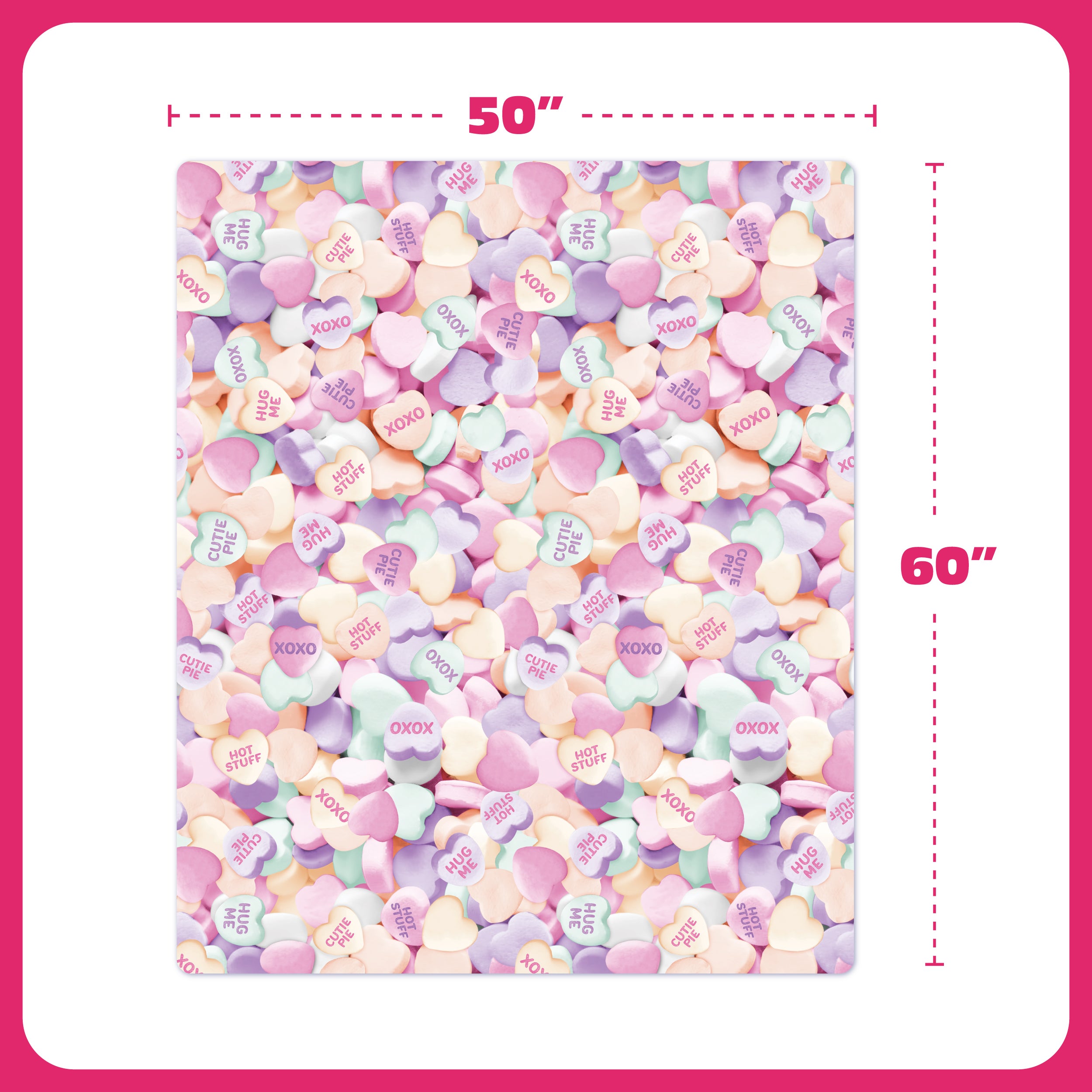 Cozy Concepts Co. Hearts Comfort Blanket by Relatable, Super Soft Plush Throw