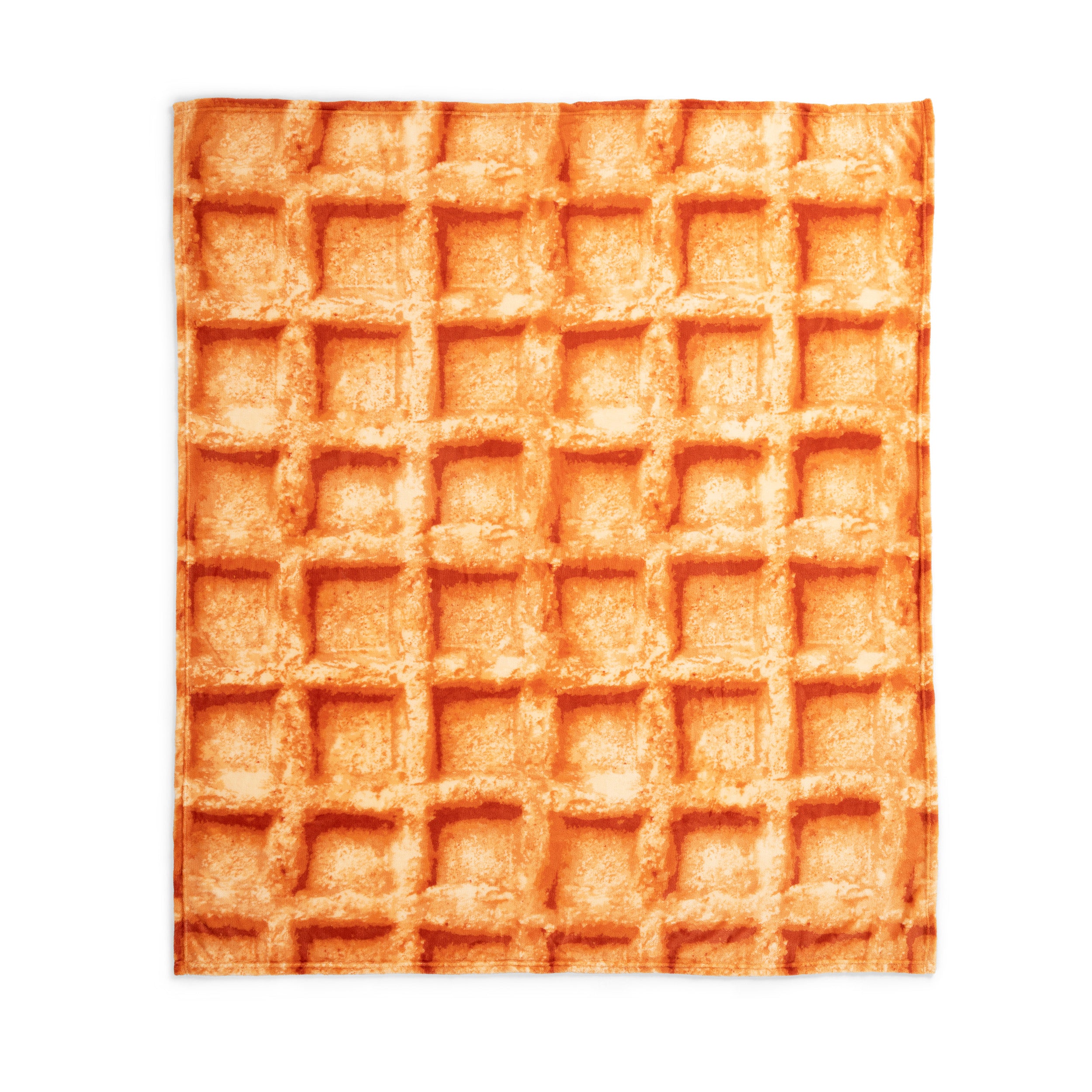 Cozy Concepts Co. Waffle Blanket by Relatable – Giant Breakfast Throw with Butter Square