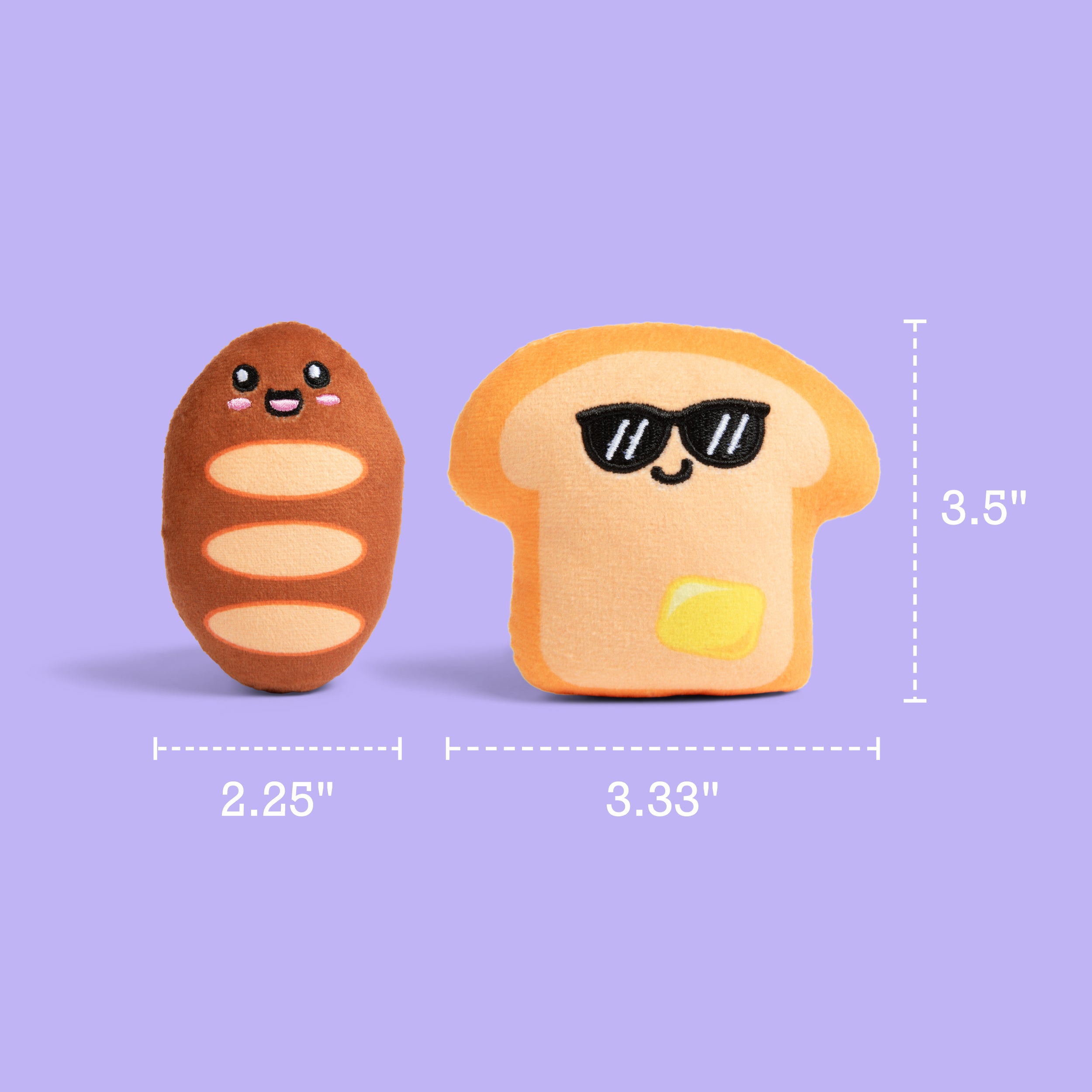 Emotional Support Bread™ by Relatable – Squishy Bread Plush Toys in Basket, Funny Comfort Gifts and Stuffed Animals for All Ages, Includes 5 Soft Bread Plushies