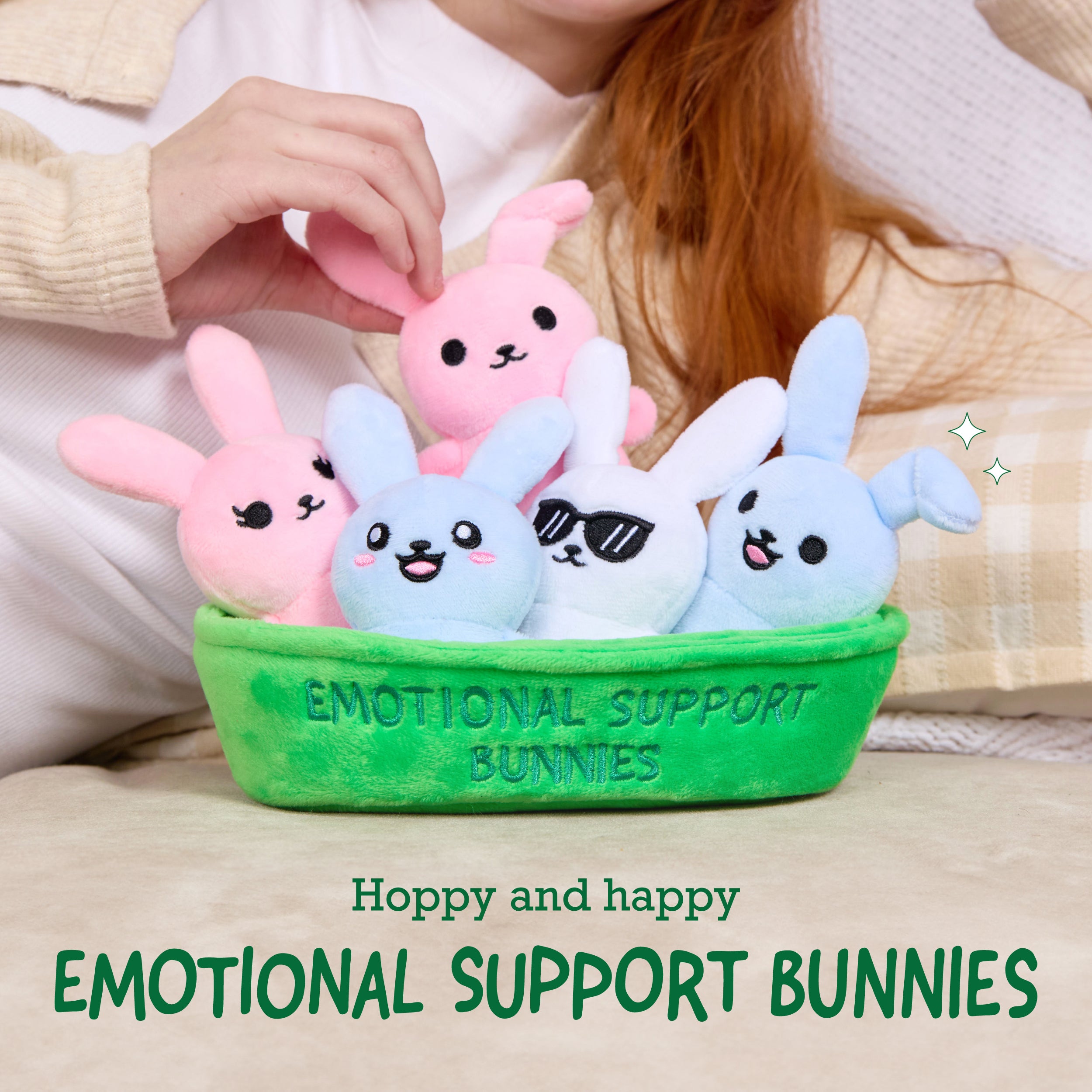 Emotional Support Bunnies – Soft Plush Comfort Friends