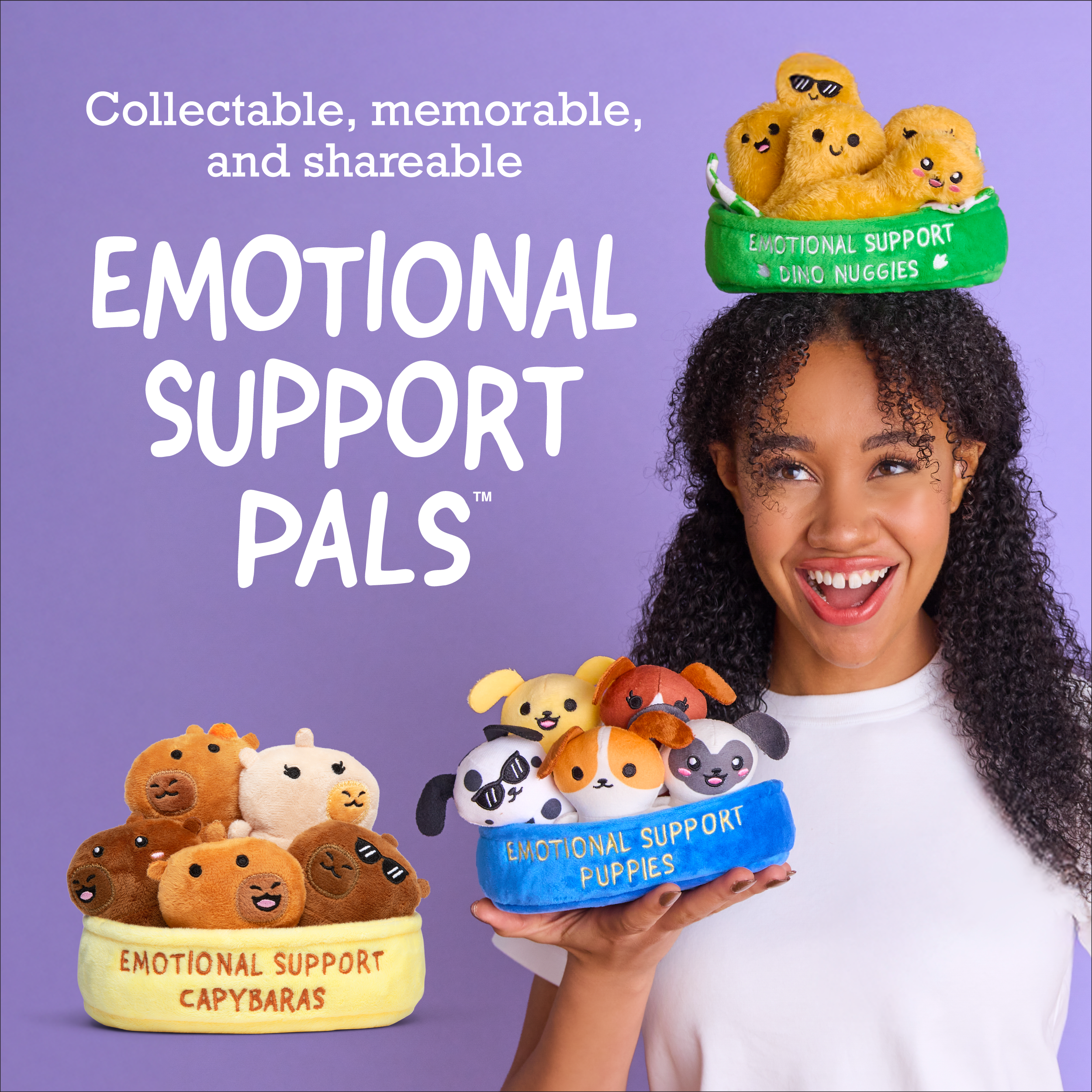 Emotional Support Capybaras by Relatable – A Cozy Capybara Plush Gift Set