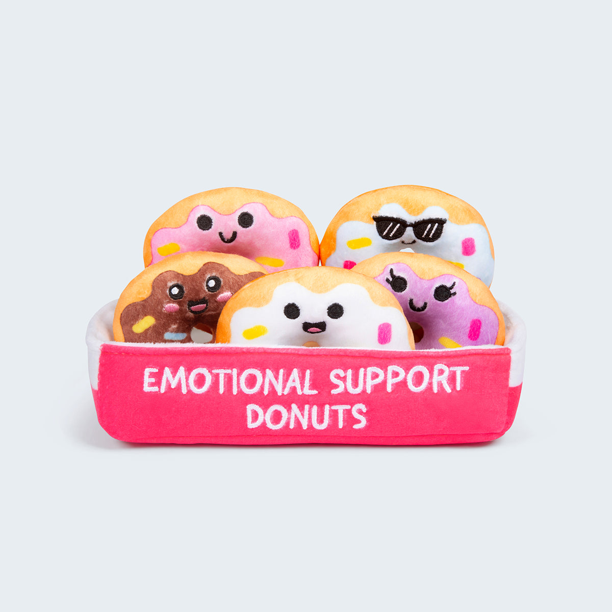 Emotional Support Donuts – Soft Plush Comfort with Sprinkles