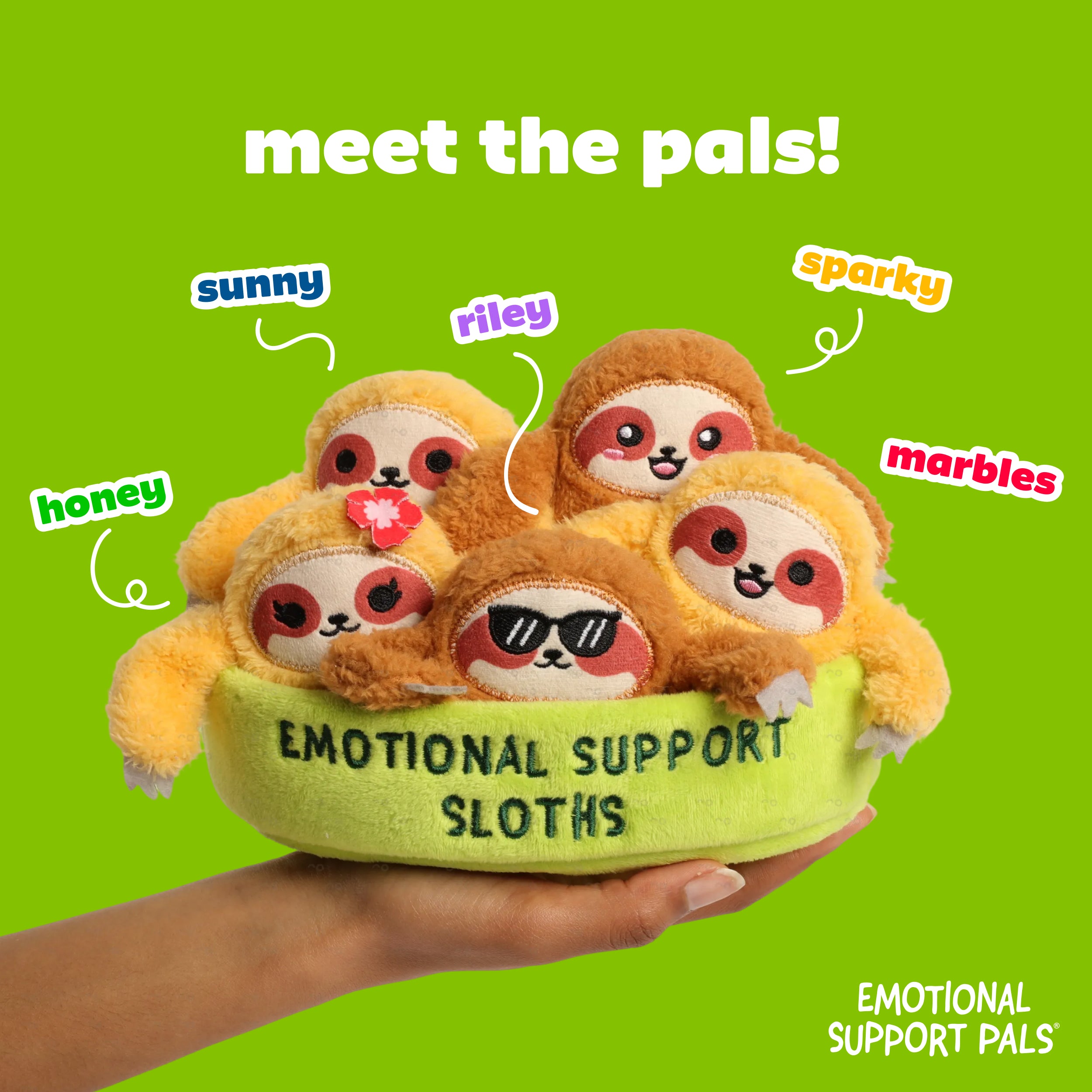 Emotional Support Pals Sloths, Cute Stuffed Animals