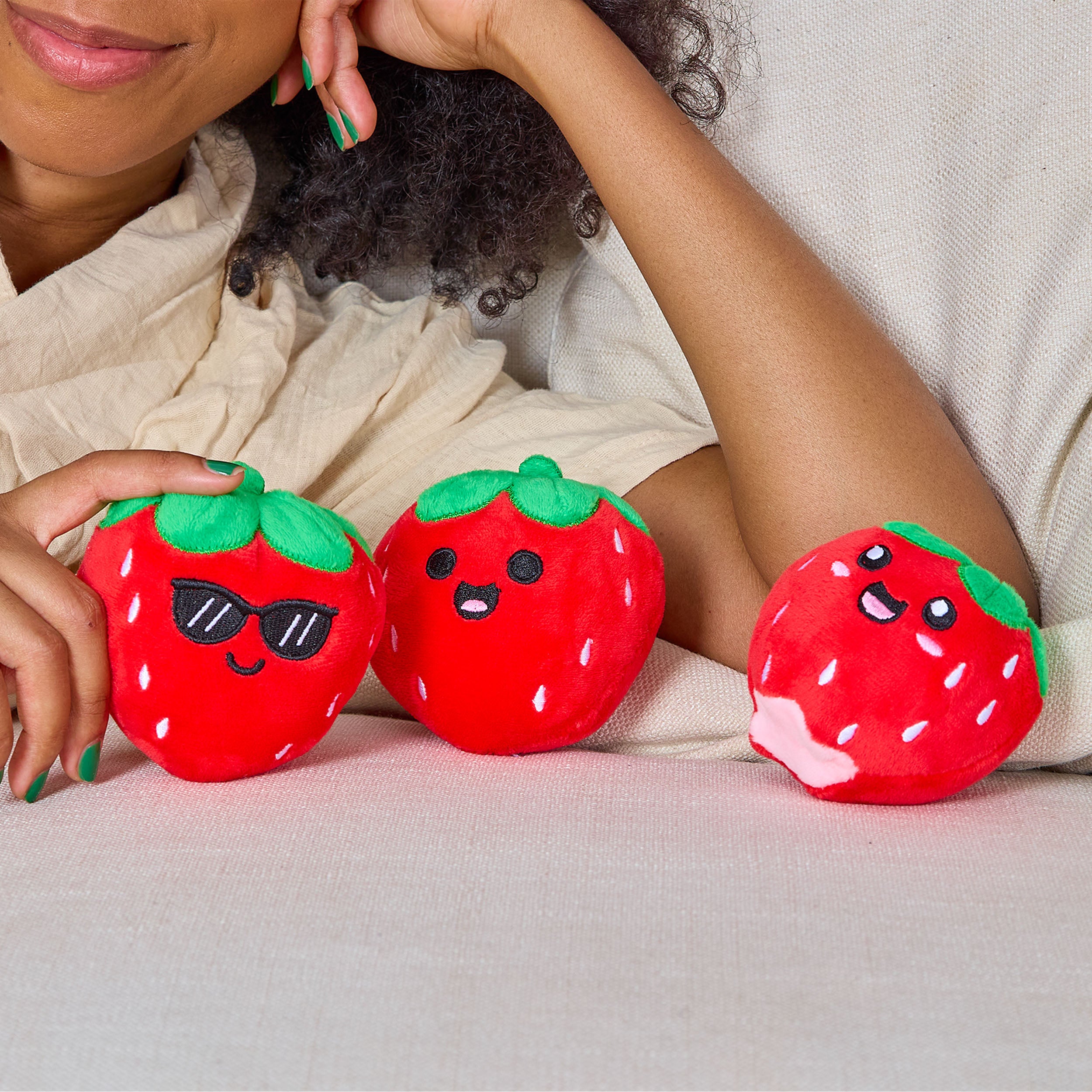 Emotional Support Strawberries - Adorable Plush Toys