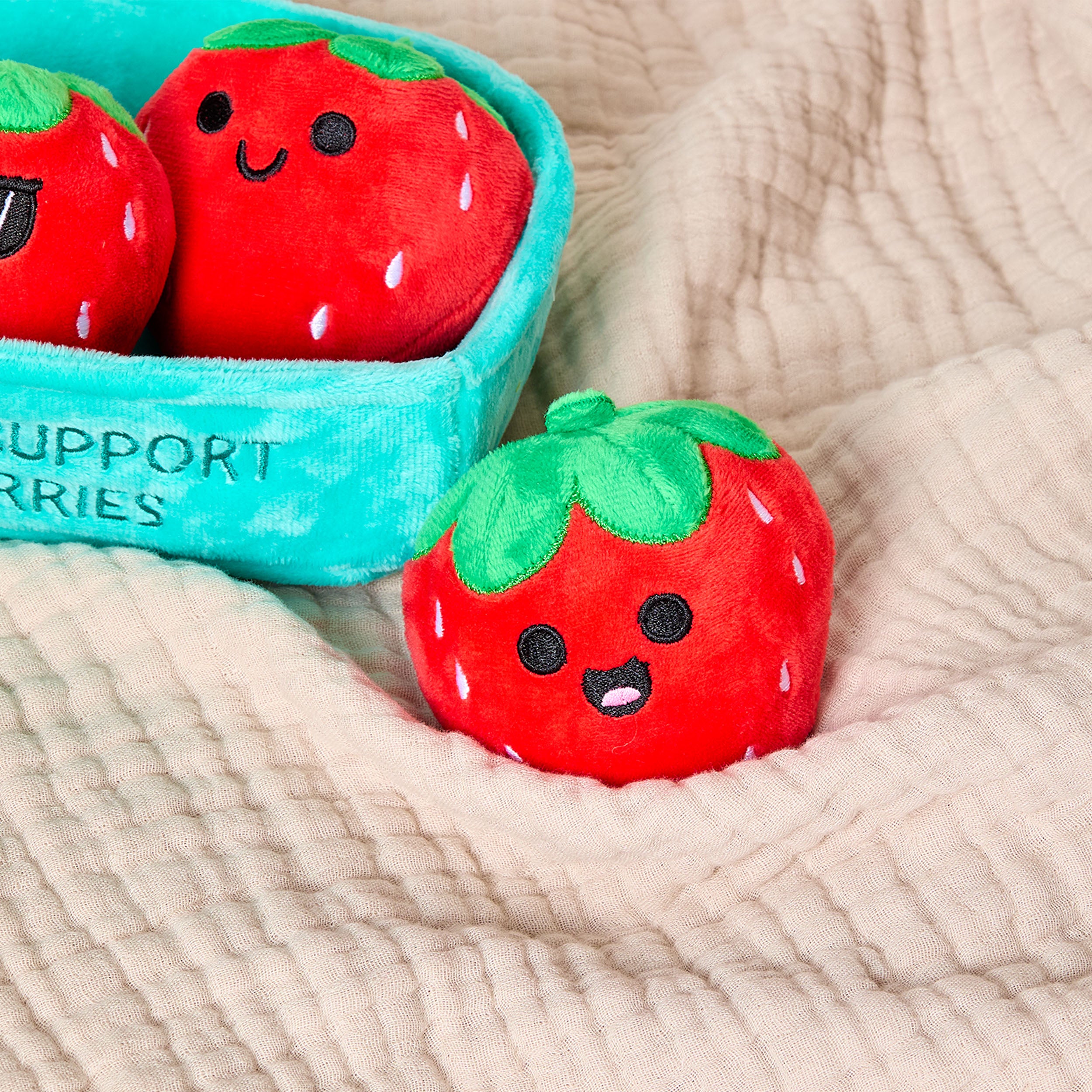 Emotional Support Strawberries - Adorable Plush Toys