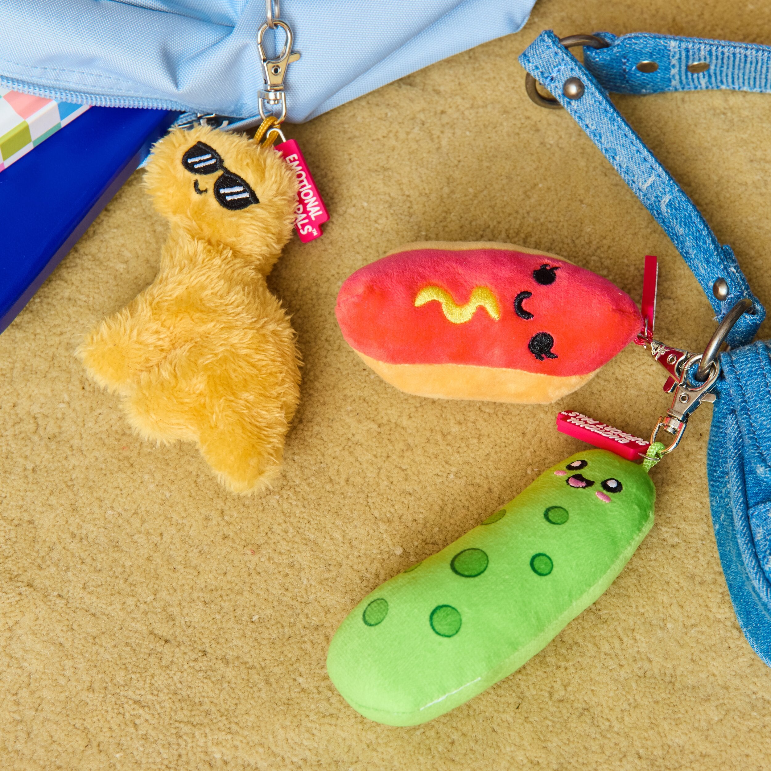 Emotional Support Dino Nuggies Bag Charm