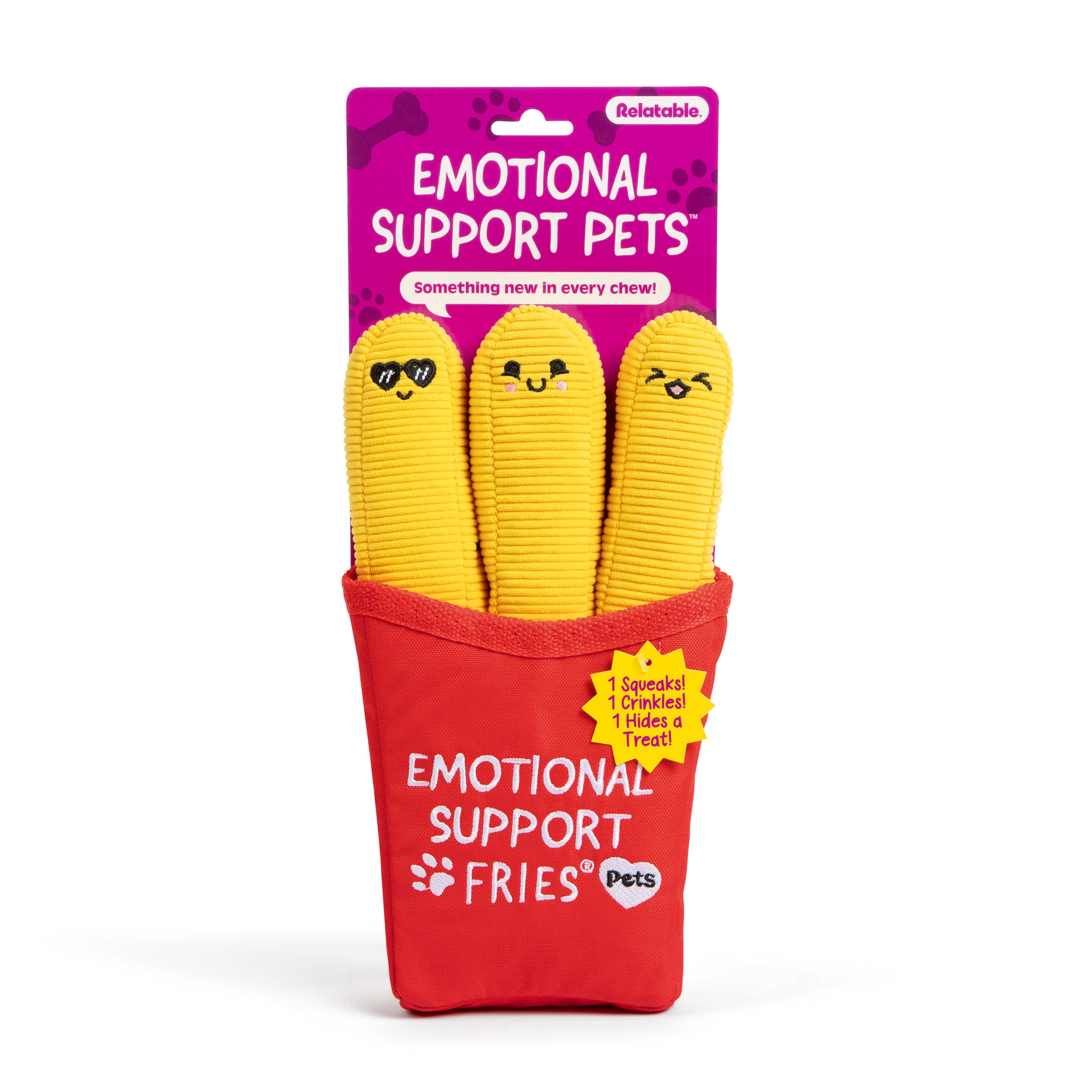 Emotional Support Pet Fries – Dog Toy by Relatable