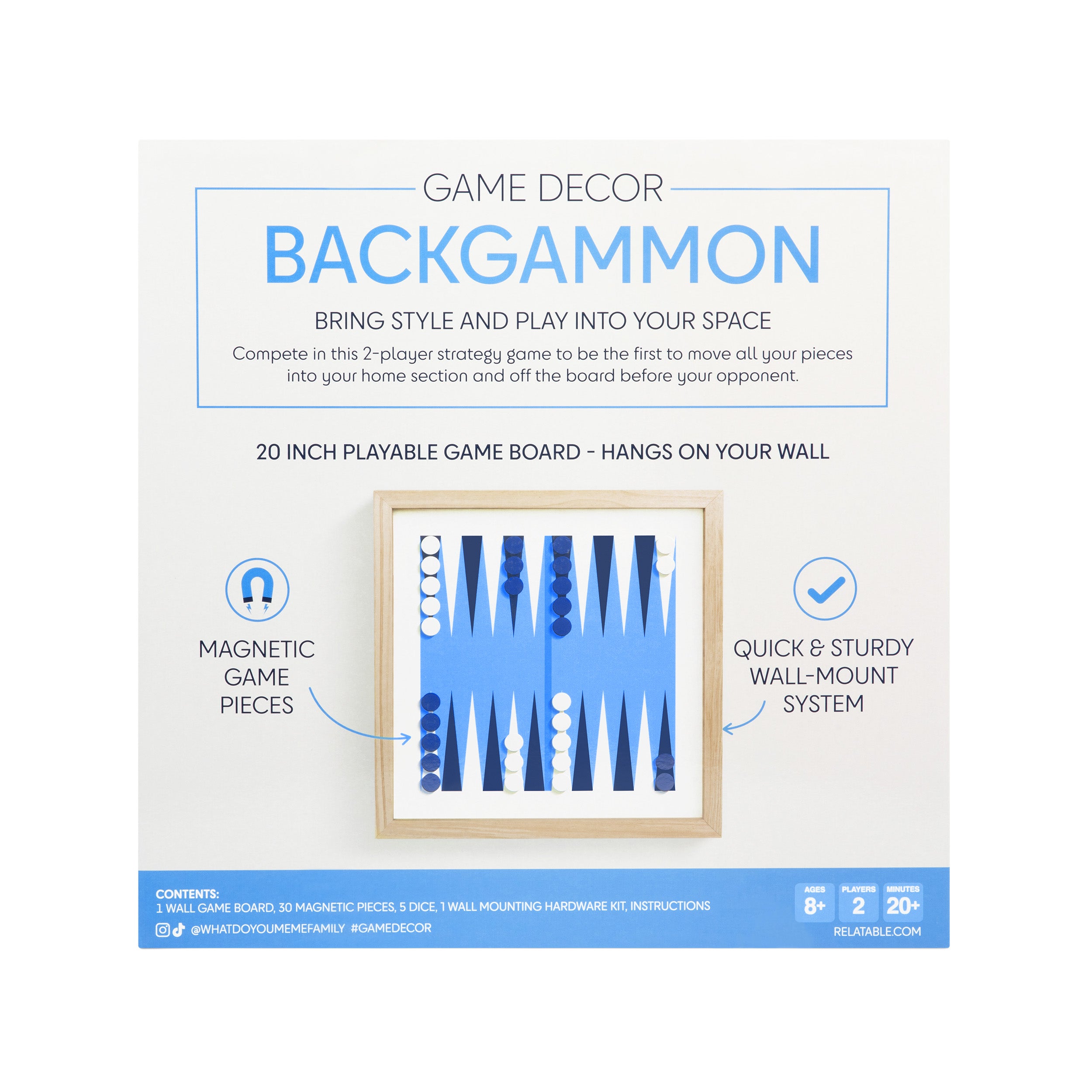 Game Decor Classics Backgammon by Relatable