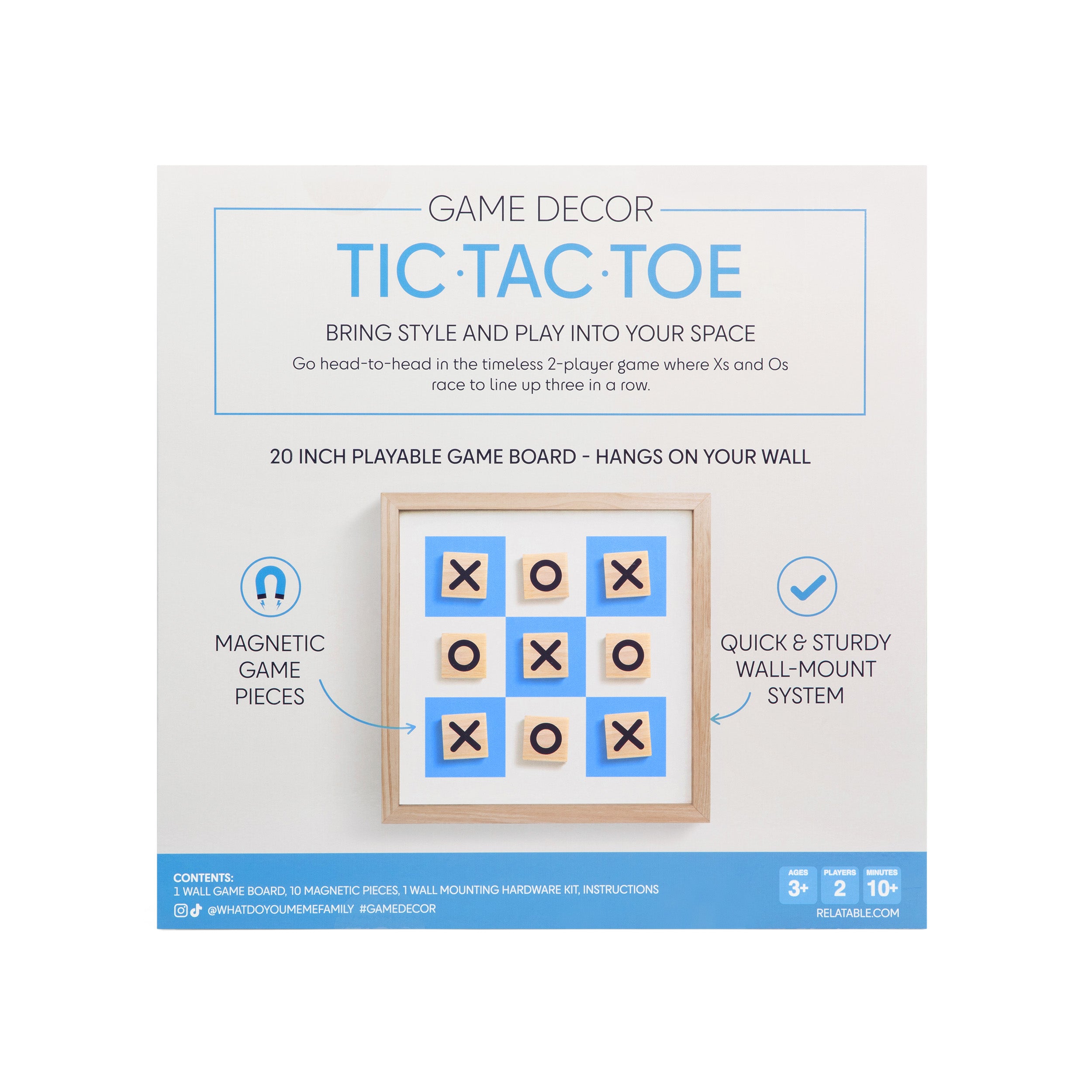 Game Decor Classics Tic Tac Toe by Relatable