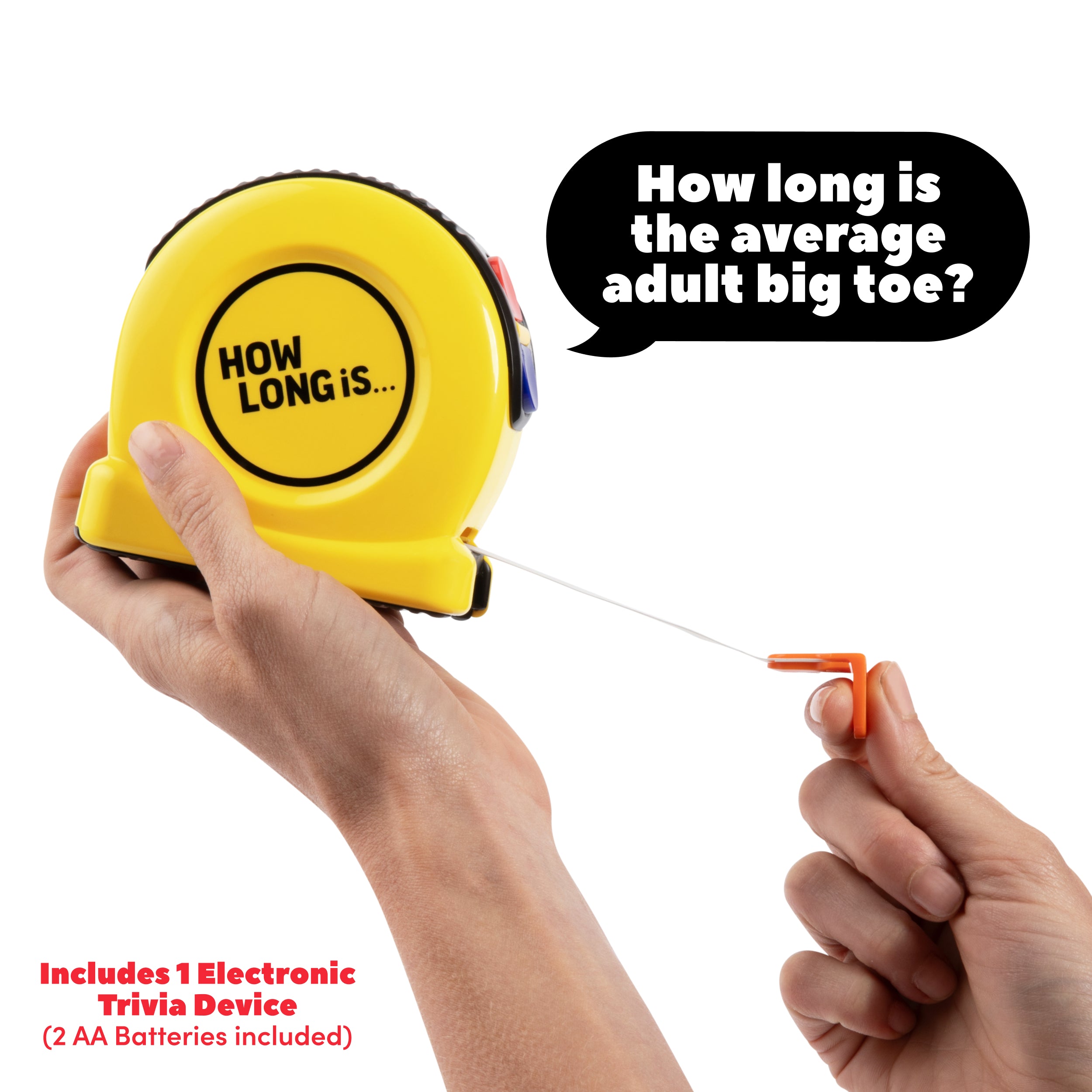 How Long Is by Relatable - An Interactive Trivia Game Where You Guess the Measurement. A Family Trivia Game and Guessing Game for Game Night – Includes 1 Device With 200 Questions. Batteries Included