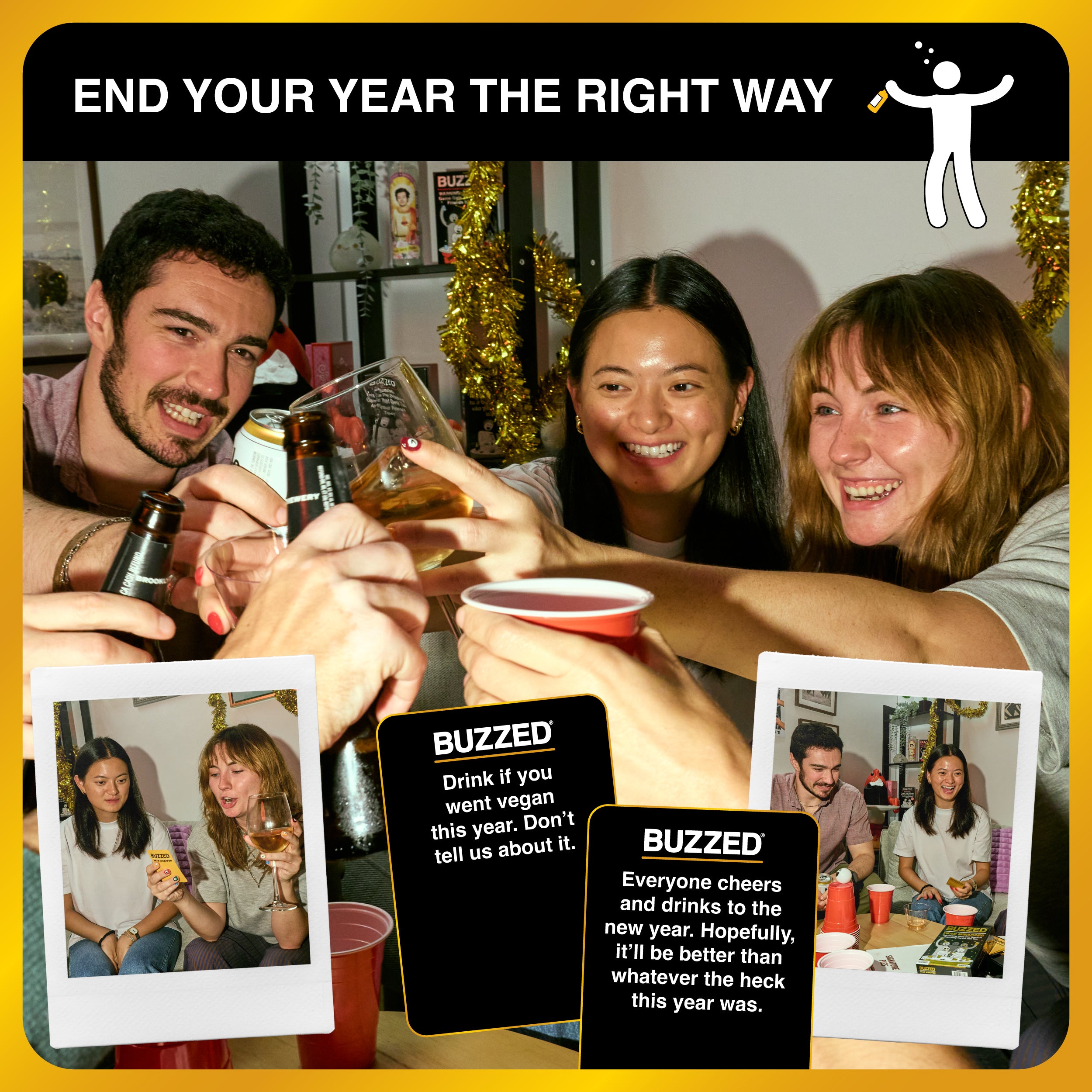 Buzzed Year Wrapped by Relatable – A New Year’s Eve Drinking Game Packed with Pop Culture & Laughs