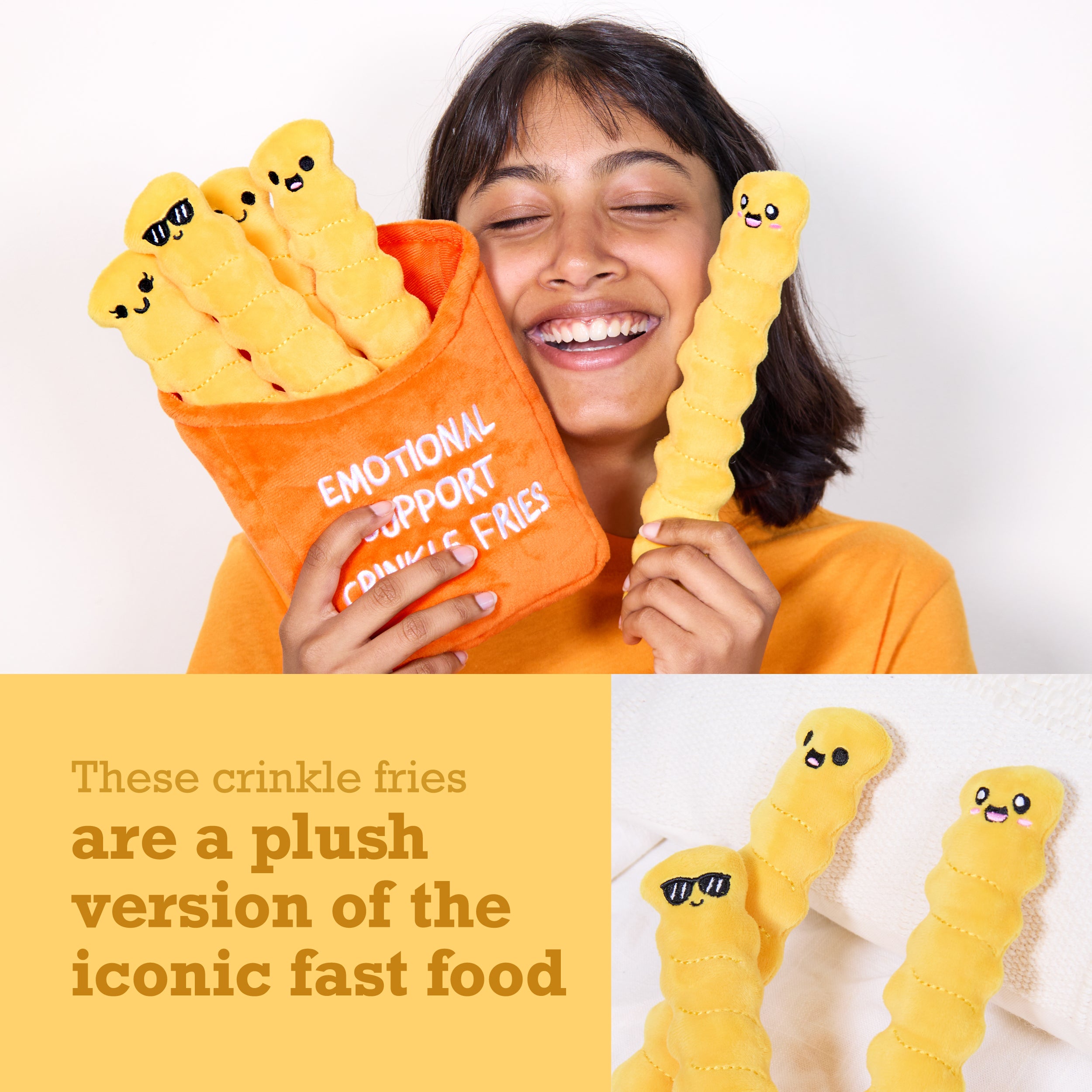 Emotional Support Crinkle Fries – Cuddly Plushies