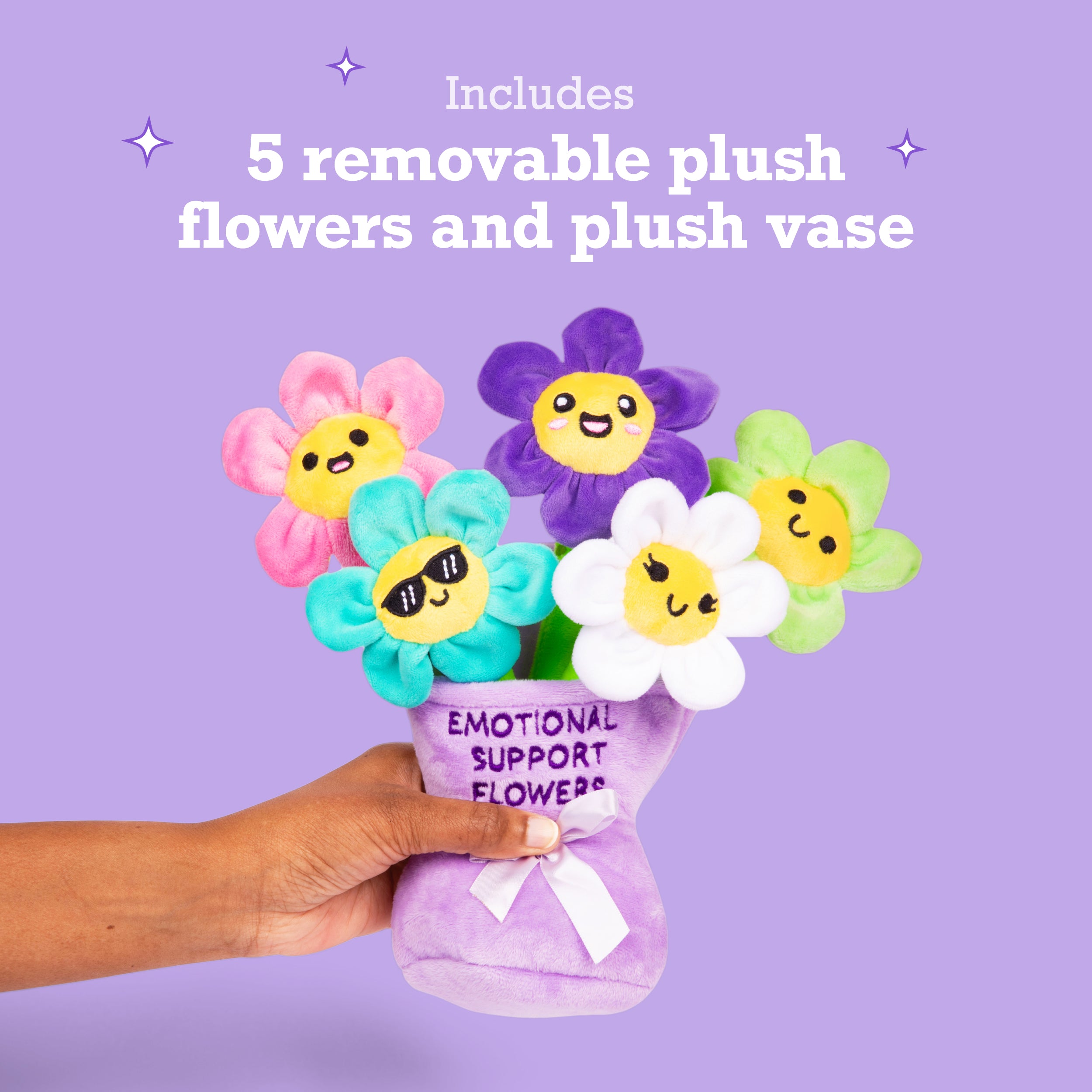 Emotional Support Flowers - Soft Plush Floral Buds