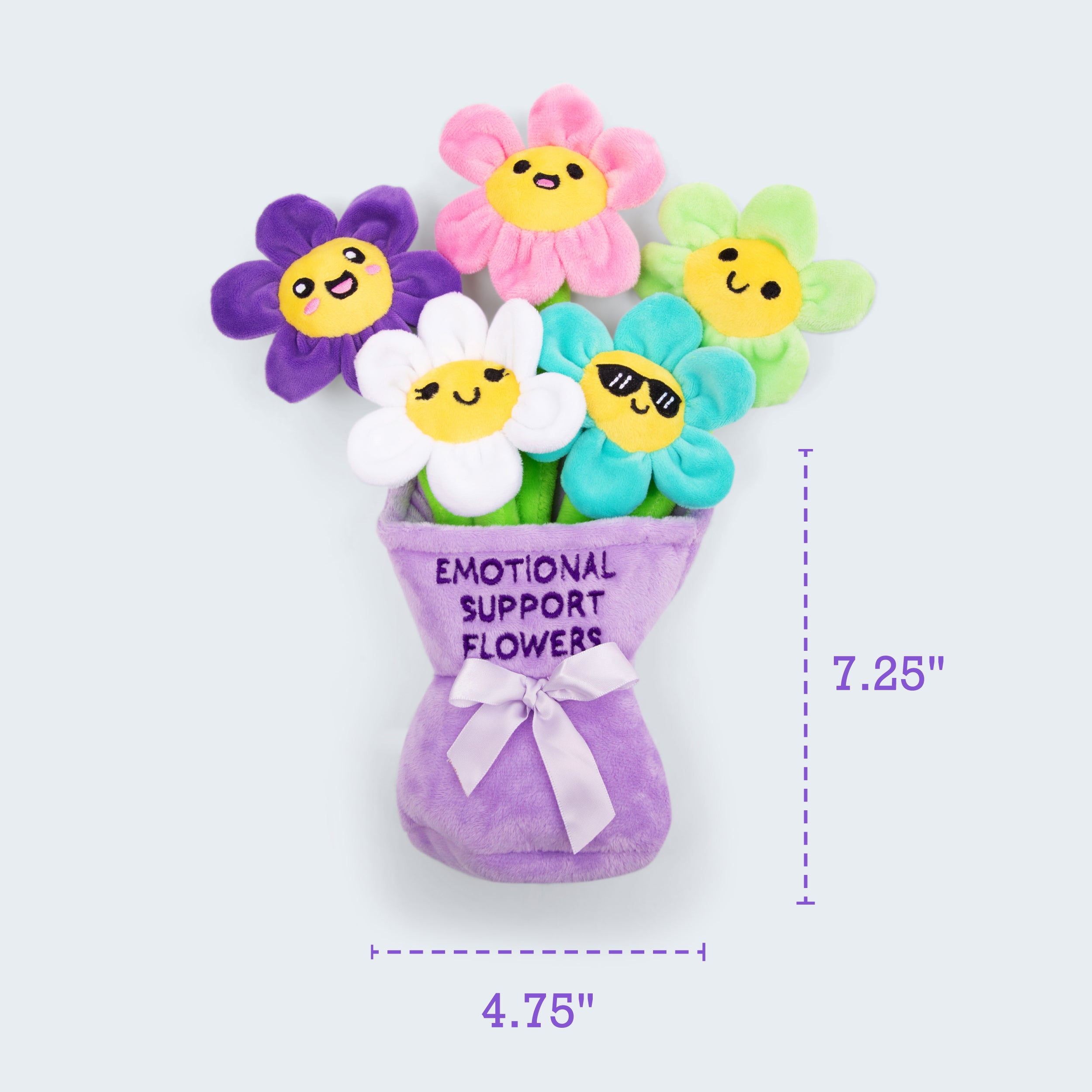 Emotional Support Flowers - Soft Plush Floral Buds