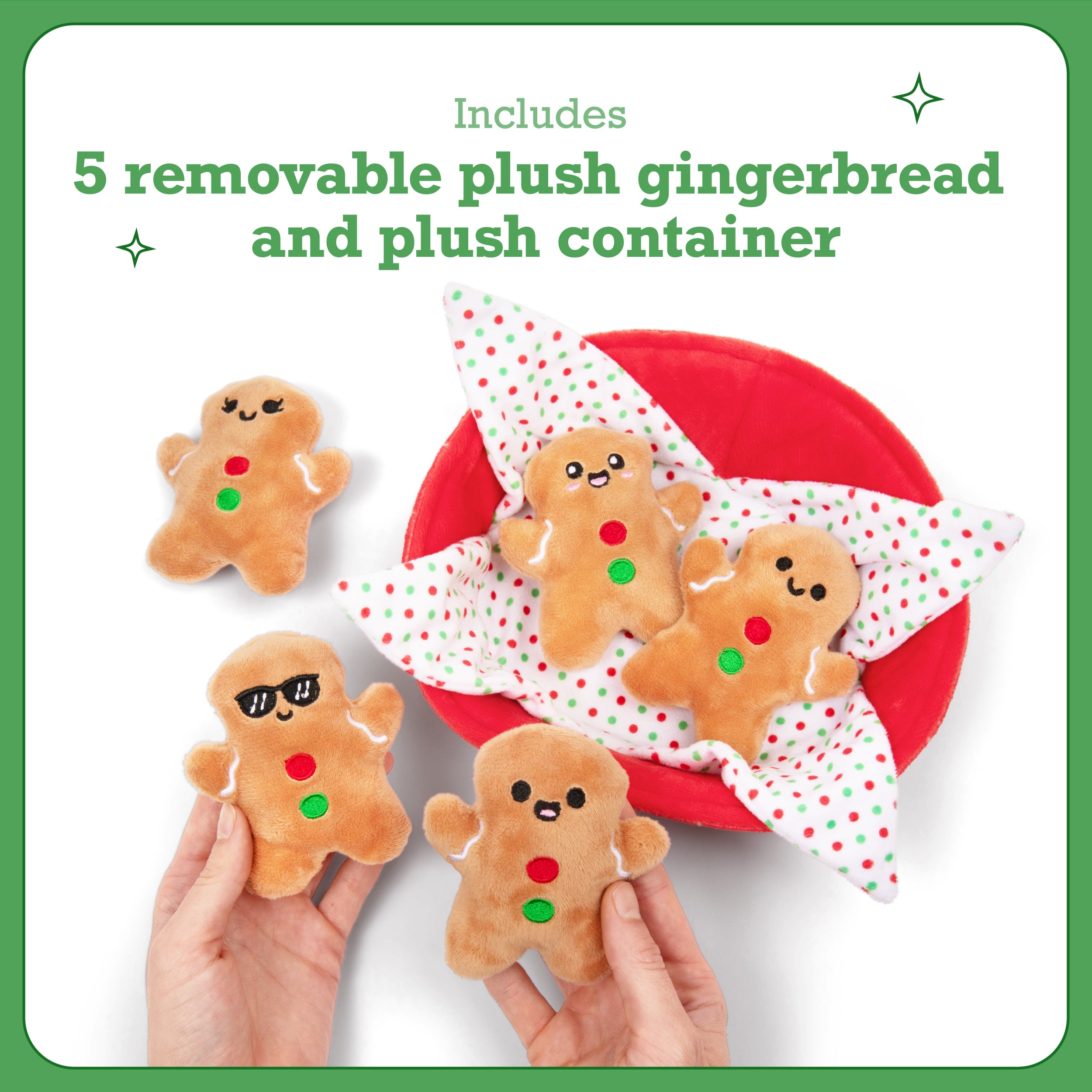 Emotional Support Gingerbread – Soft Plush Cookie Toy, Cute Holiday Gift