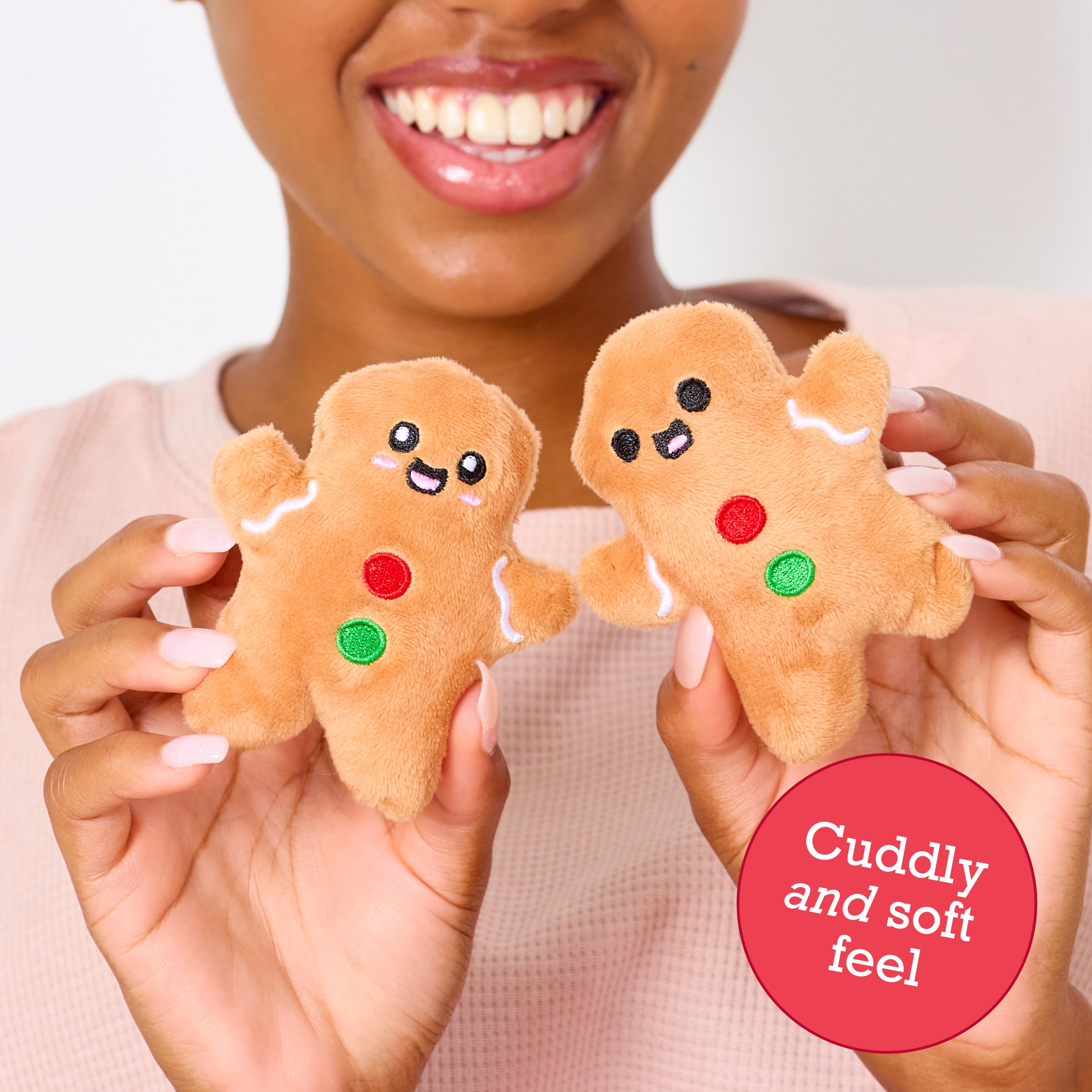 Emotional Support Gingerbread – Soft Plush Cookie Toy, Cute Holiday Gift