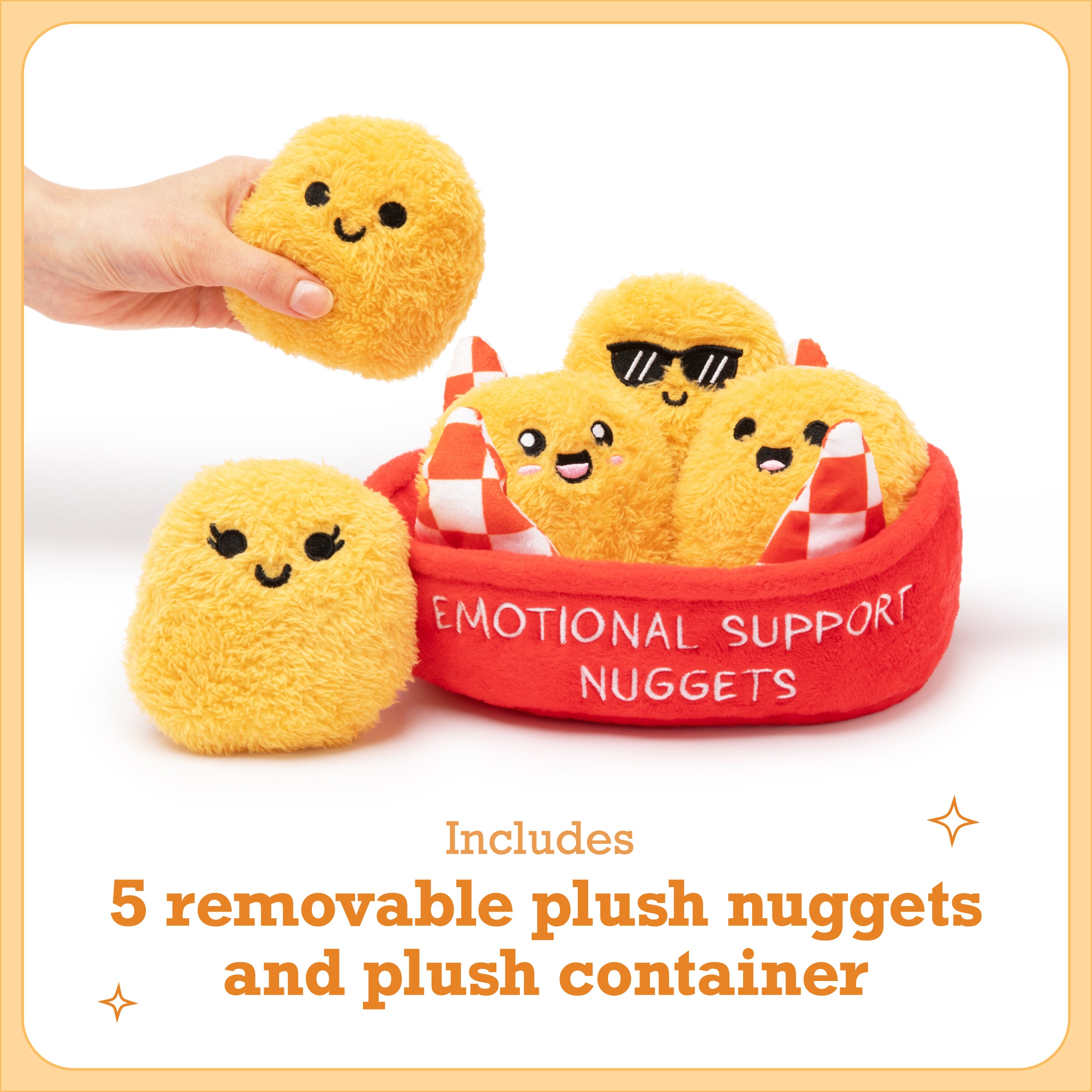 Emotional Support Nuggets - Adorable Plush Chicken Nuggets