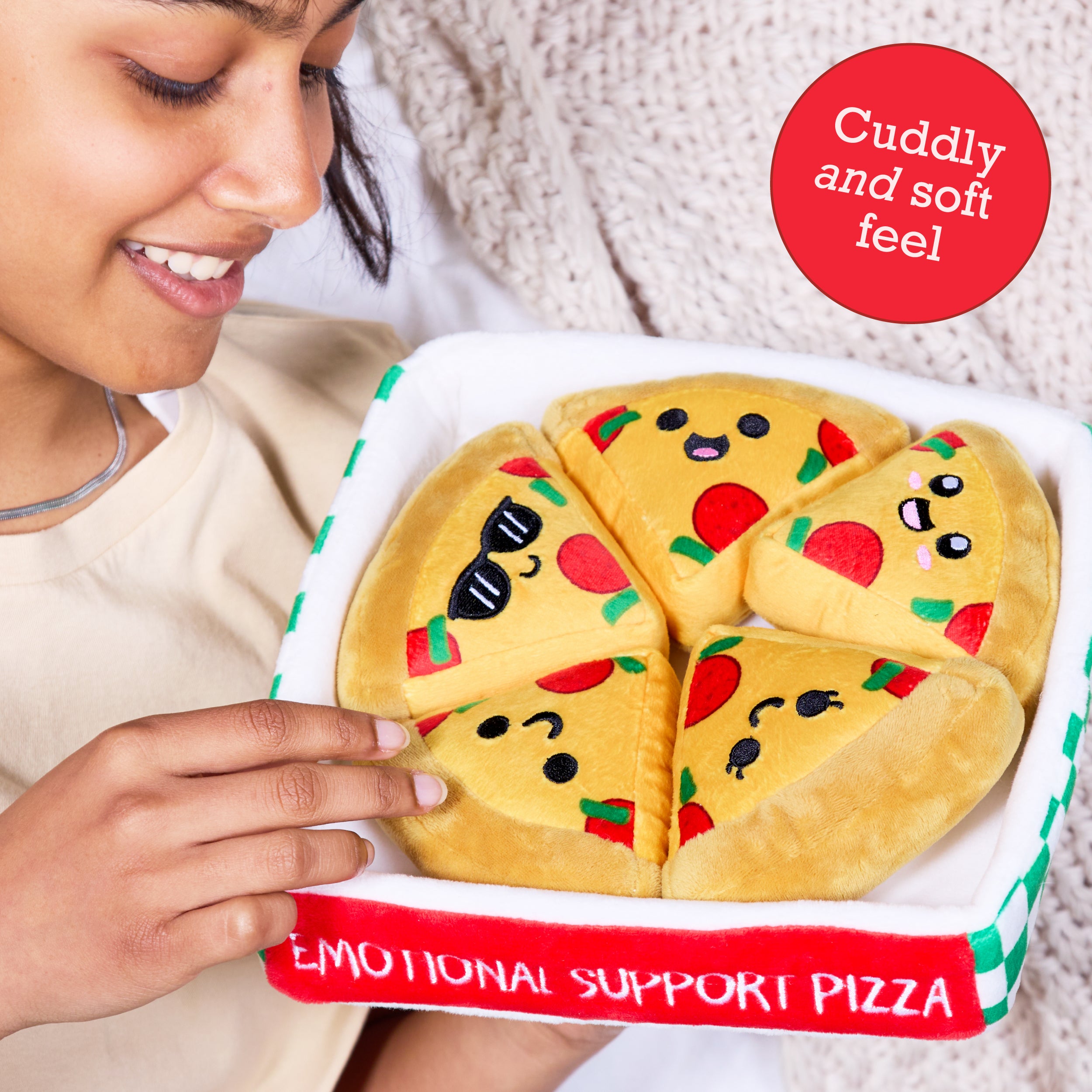 Emotional Support Pizza - Cheesy Comfort Crew for Hugs, Laughs, and Good Vibes