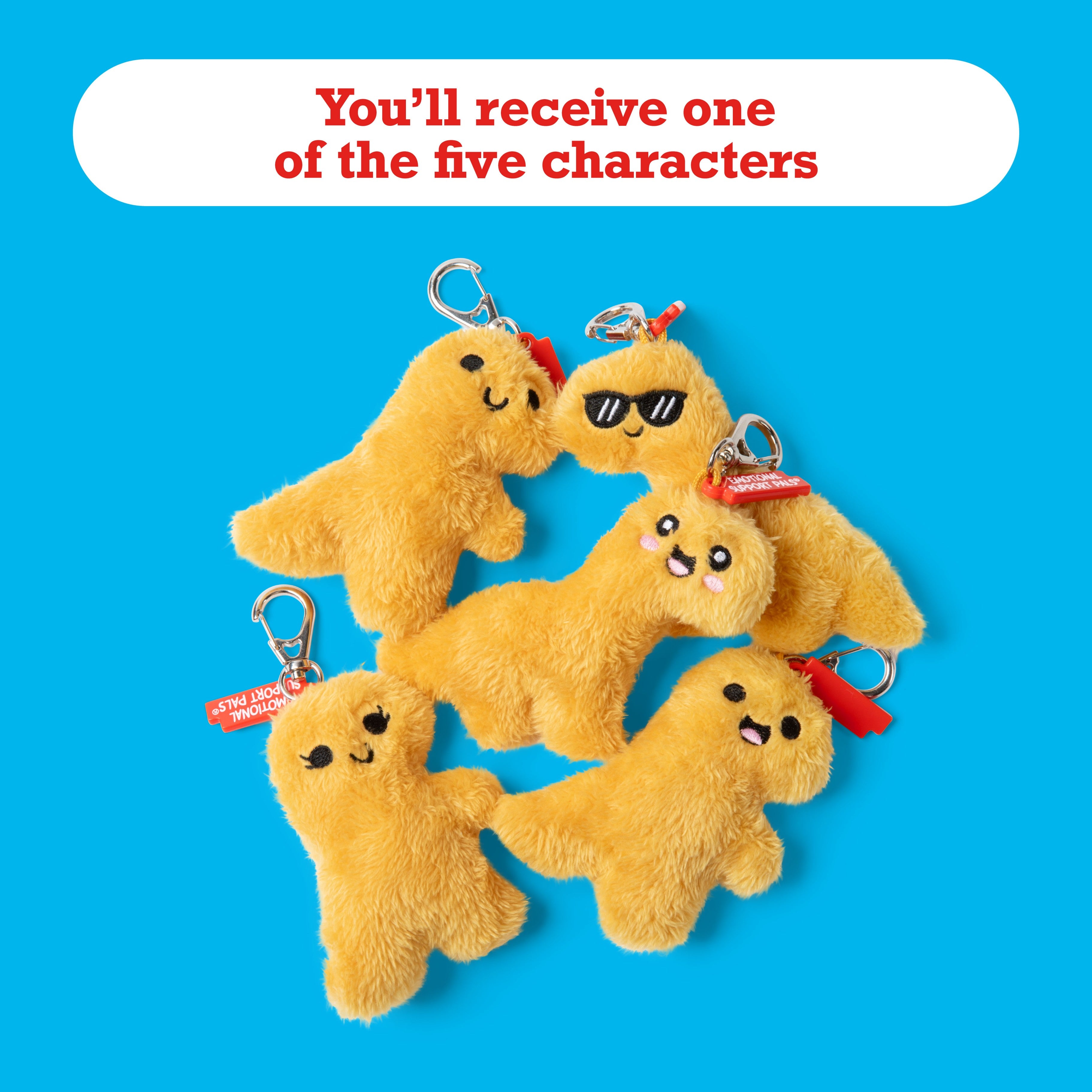 Emotional Support Dino Nuggies Bag Charm