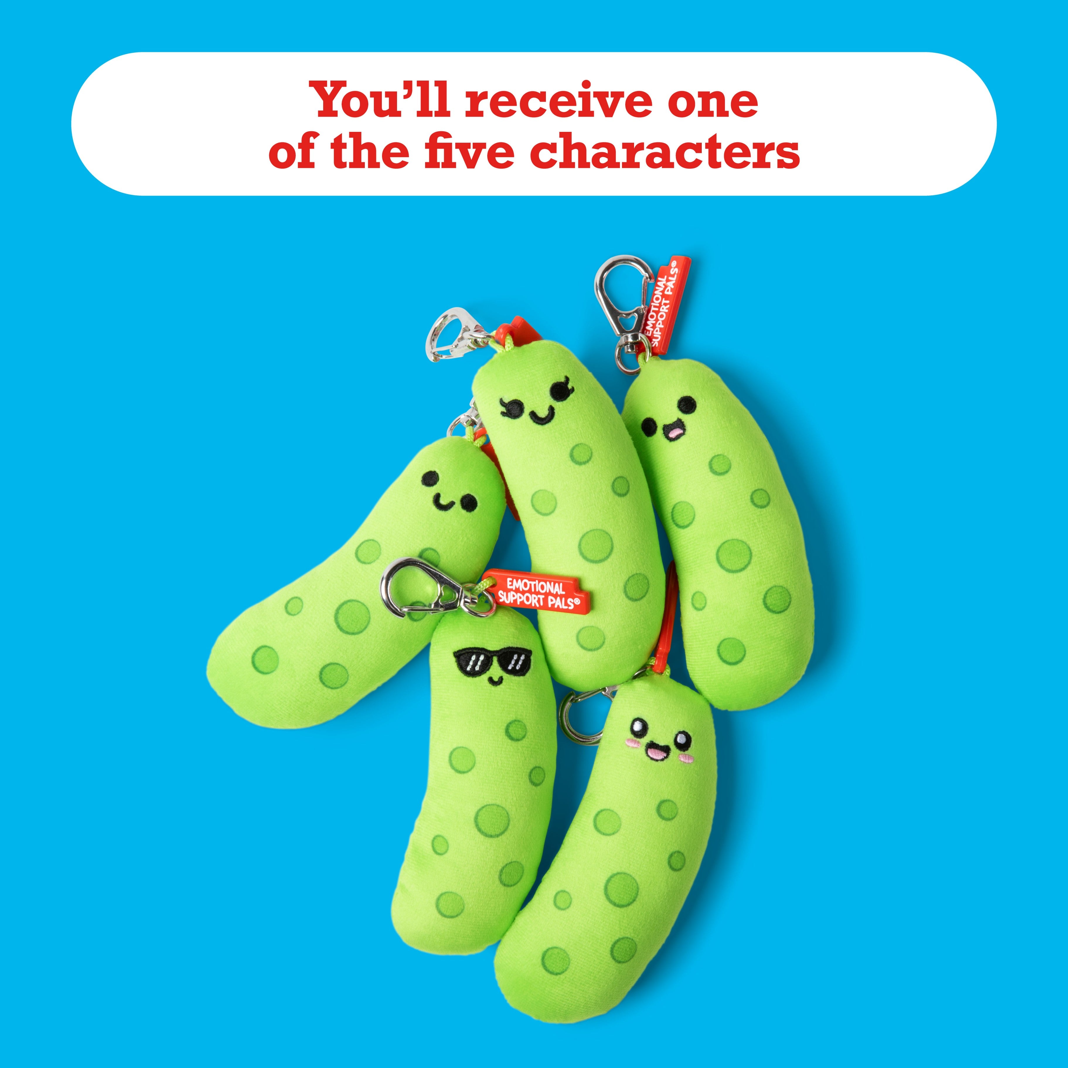 Emotional Support Pickles Bag Charm