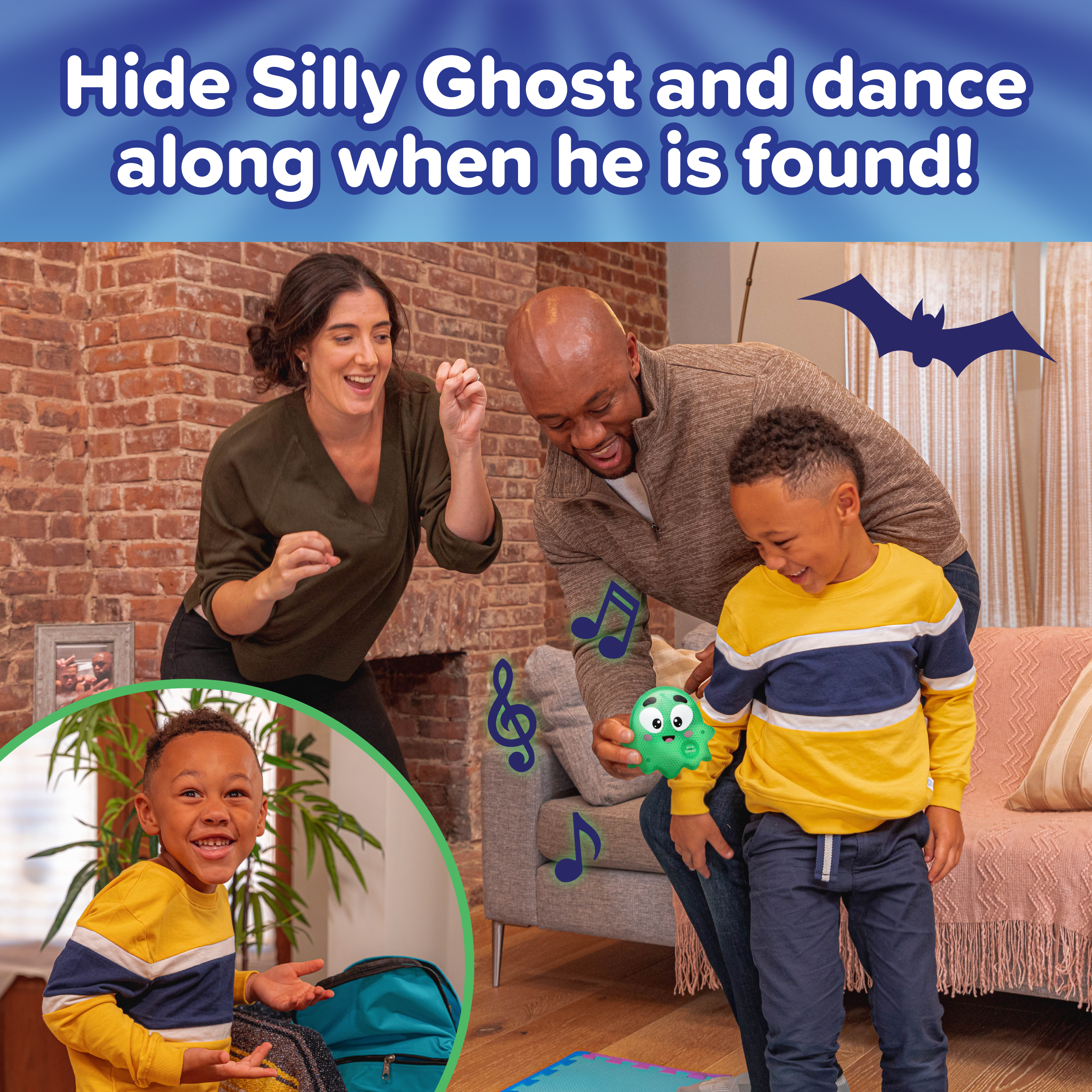 Hide & Seek Ghost - Silly Poopy & Friends™ Interactive Toy for Kids 3+