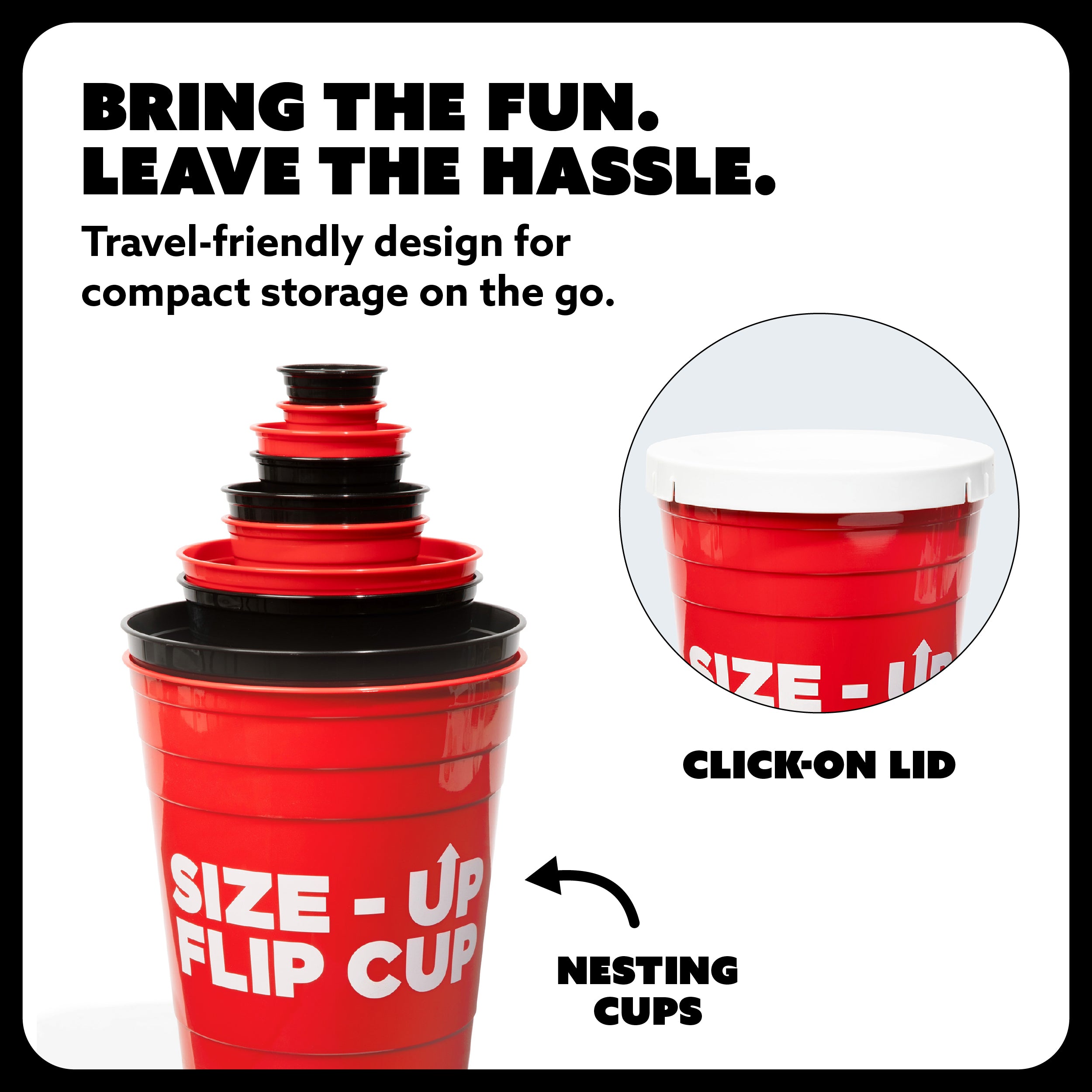 Size Up Flip Cup by BUZZED – A Hilarious Twist on the Classic Drinking Game