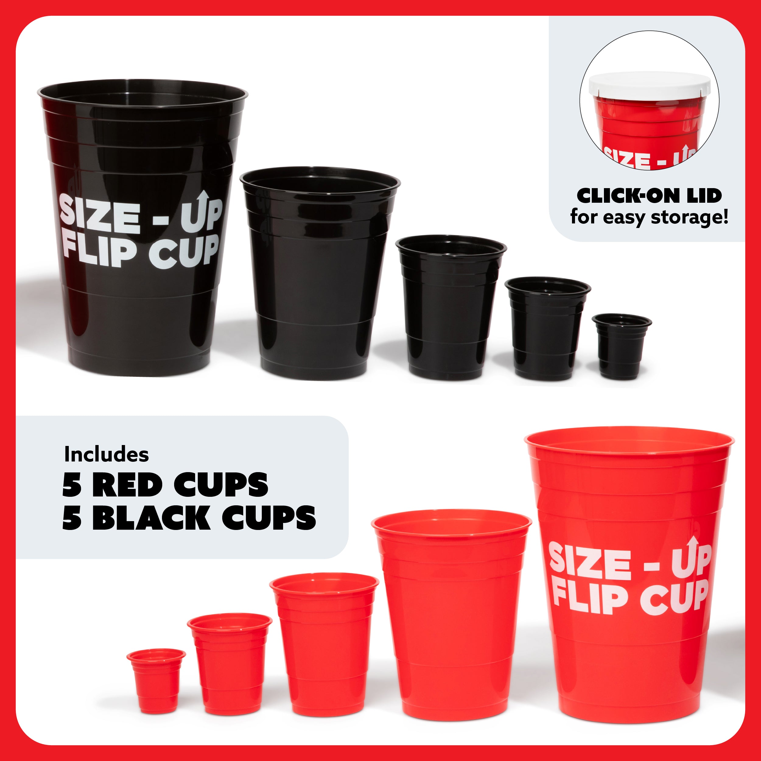 Size Up Flip Cup by BUZZED – A Hilarious Twist on the Classic Drinking Game
