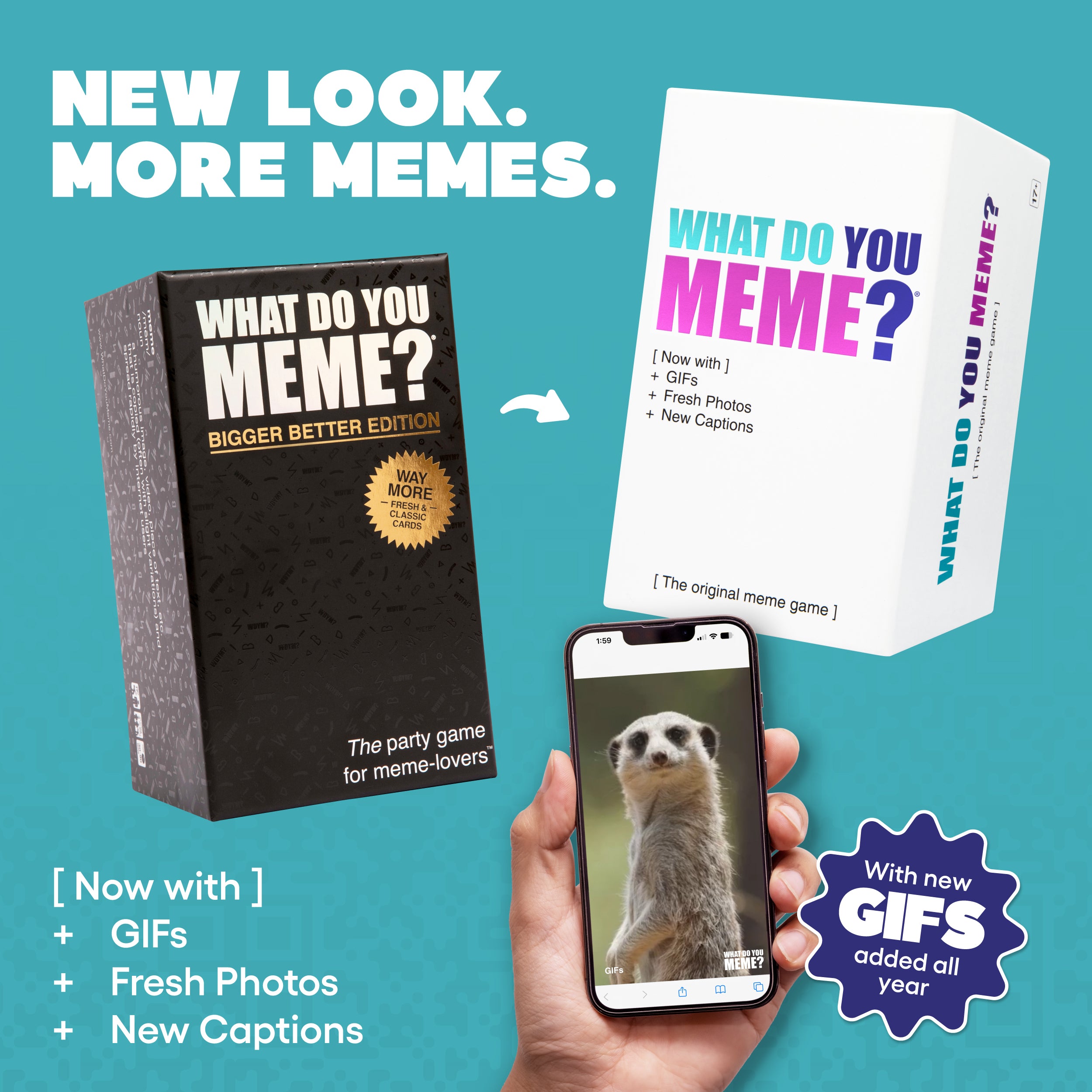 What Do You Meme?® Gif Edition, The Essential Adult Party Game for Meme Lovers Now with Refreshed Content