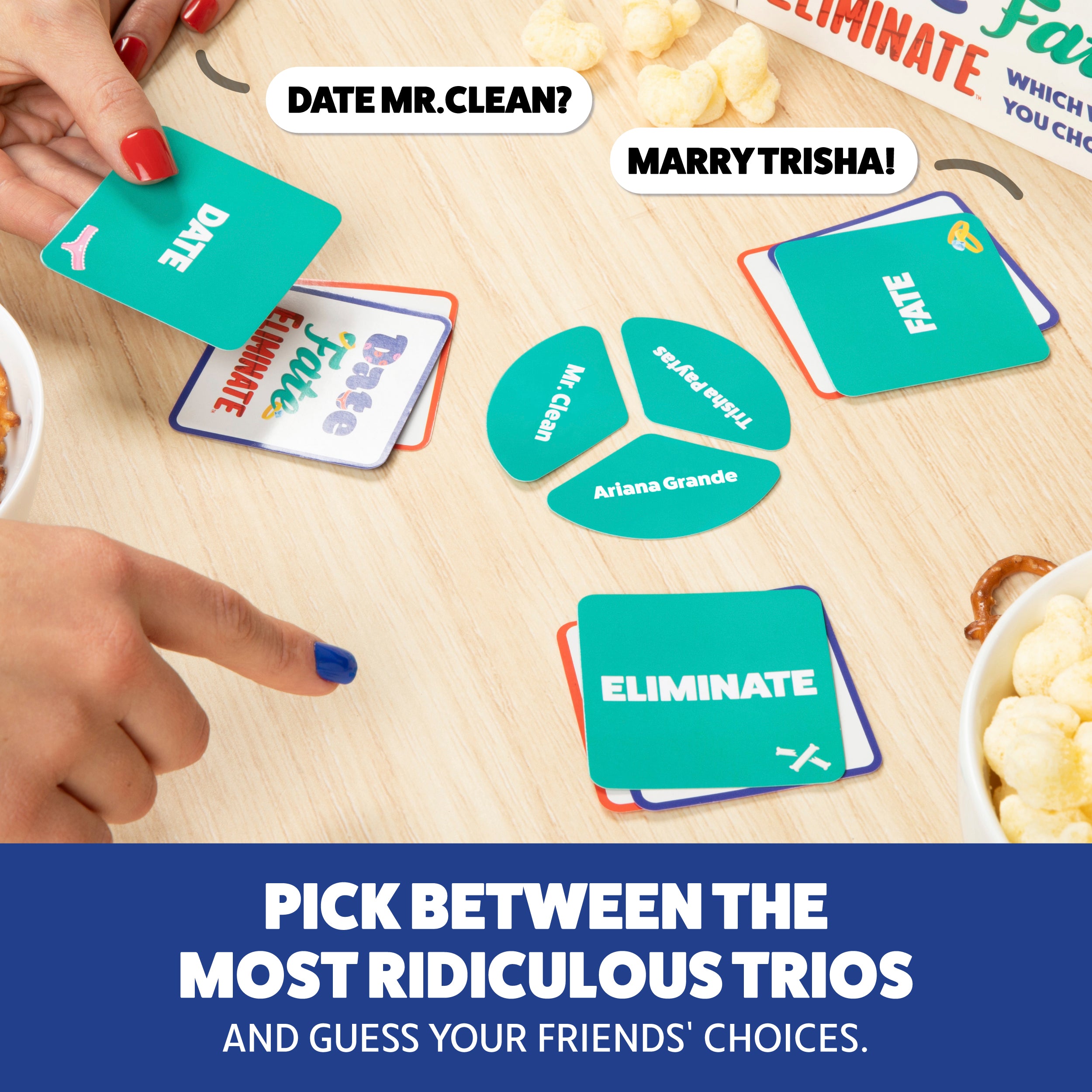 Date Fate Eliminate — The Card Game That Tests Your Taste by What Do You Meme?®