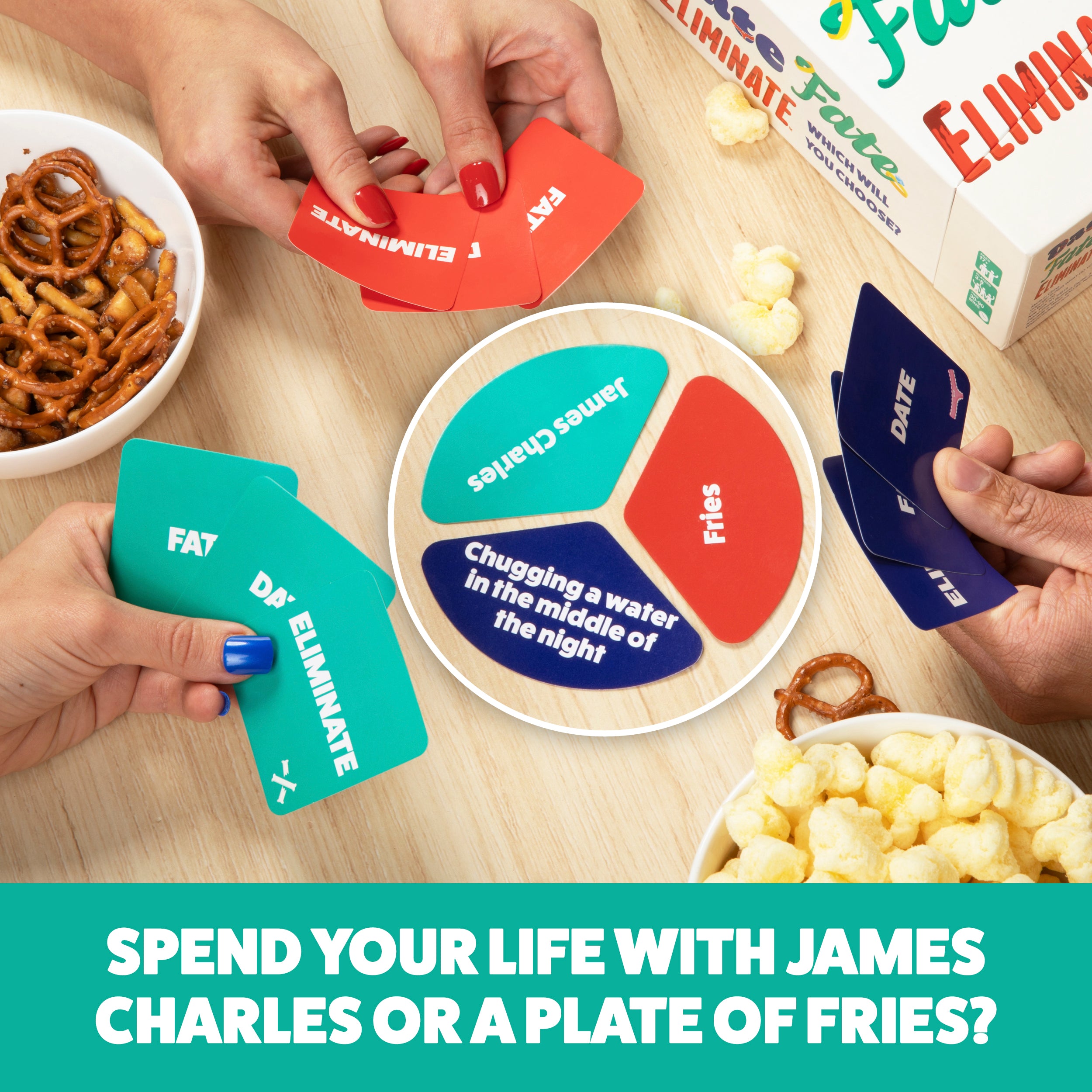 Date Fate Eliminate — The Card Game That Tests Your Taste by What Do You Meme?®