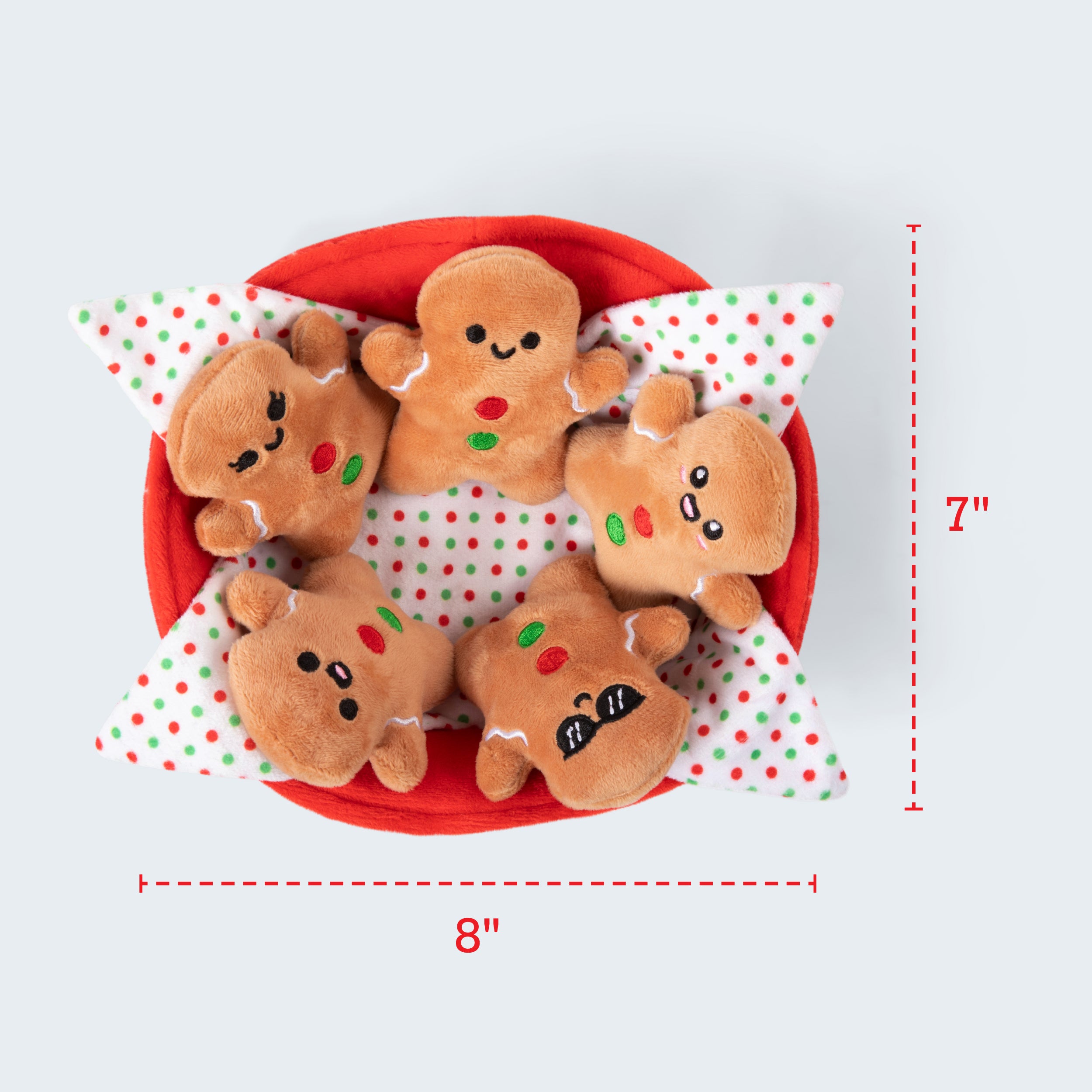 Emotional Support Gingerbread – Soft Plush Cookie Toy, Cute Holiday Gift