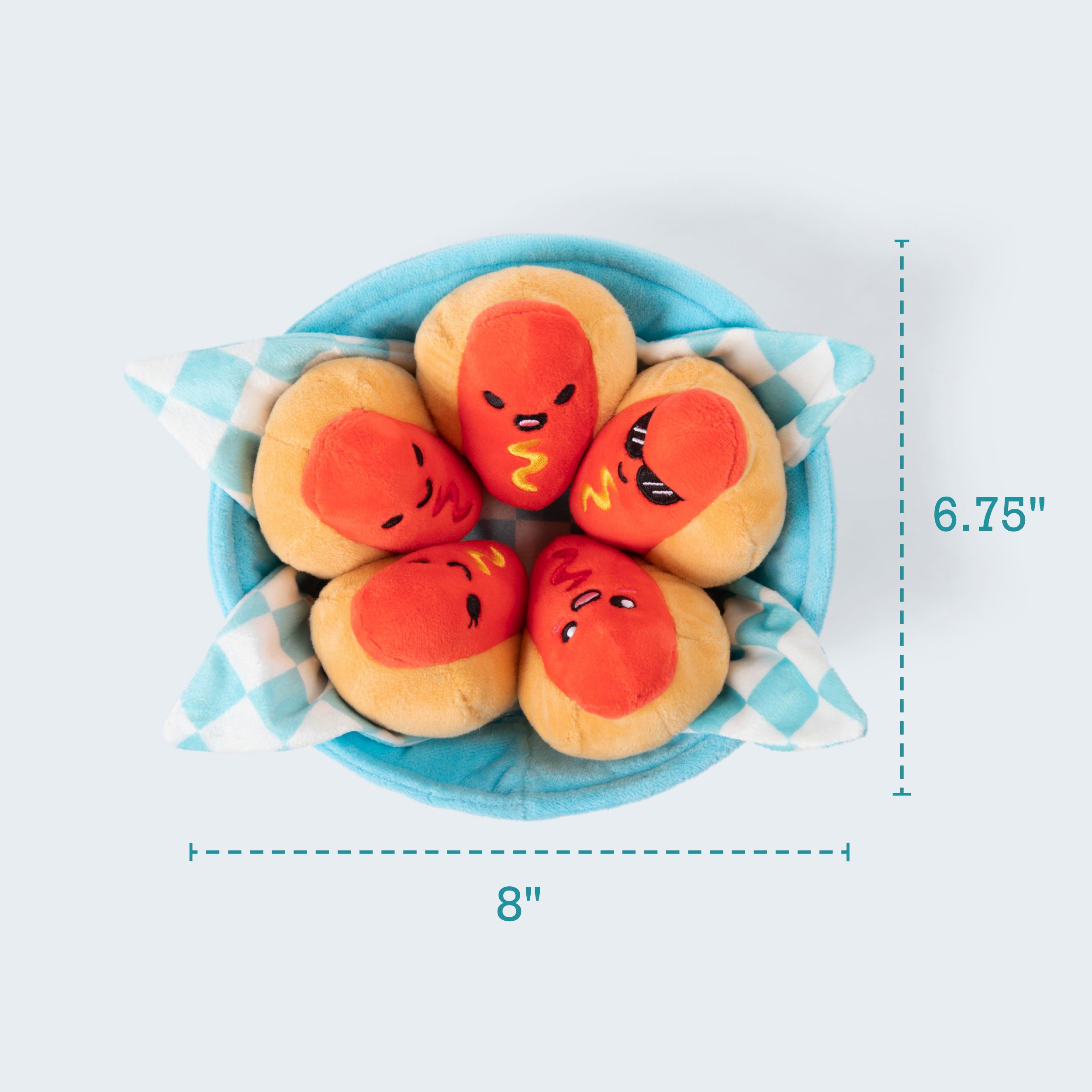 Emotional Support Hot Dogs –  Food Plushie Toys