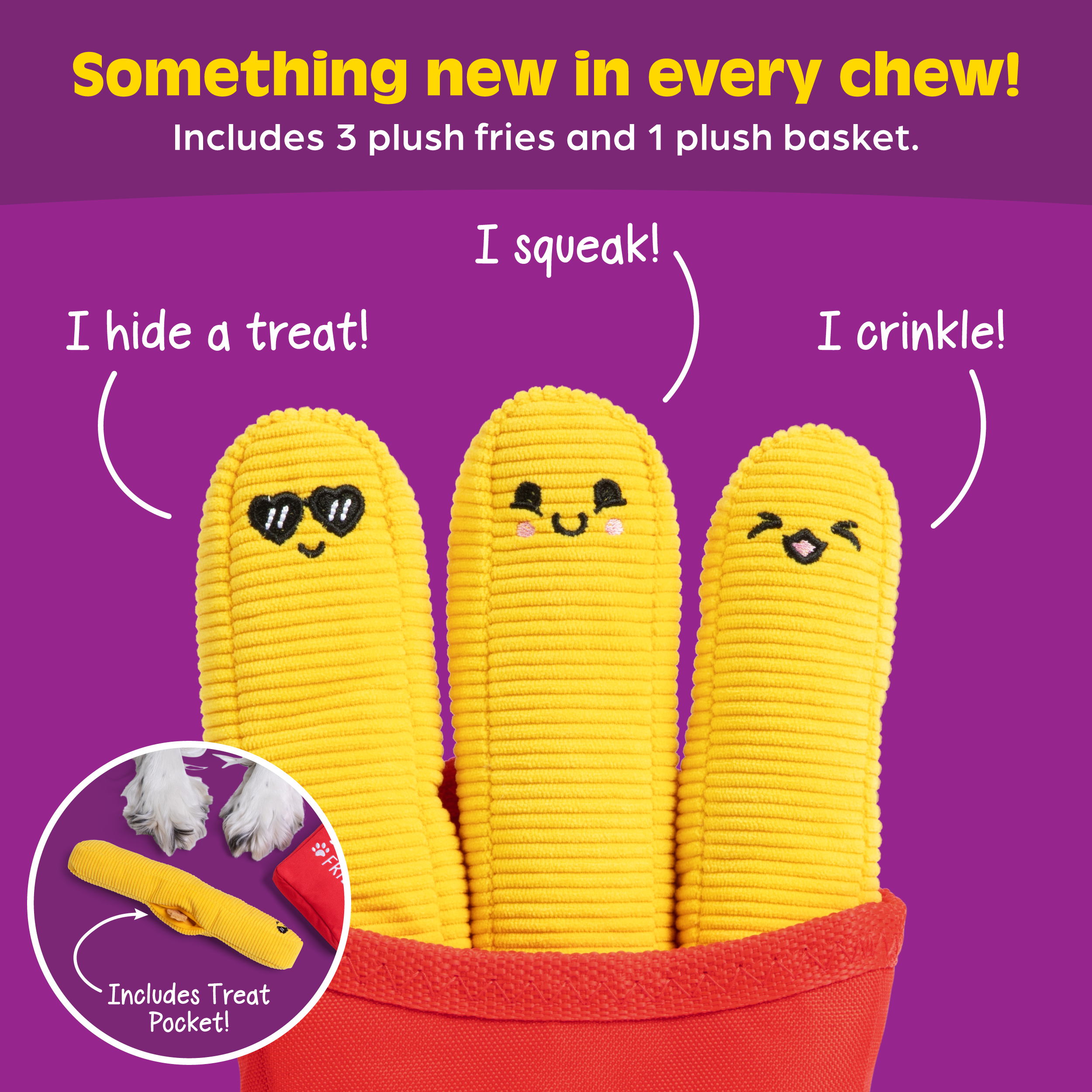 Emotional Support Pet Fries – Dog Toy by Relatable