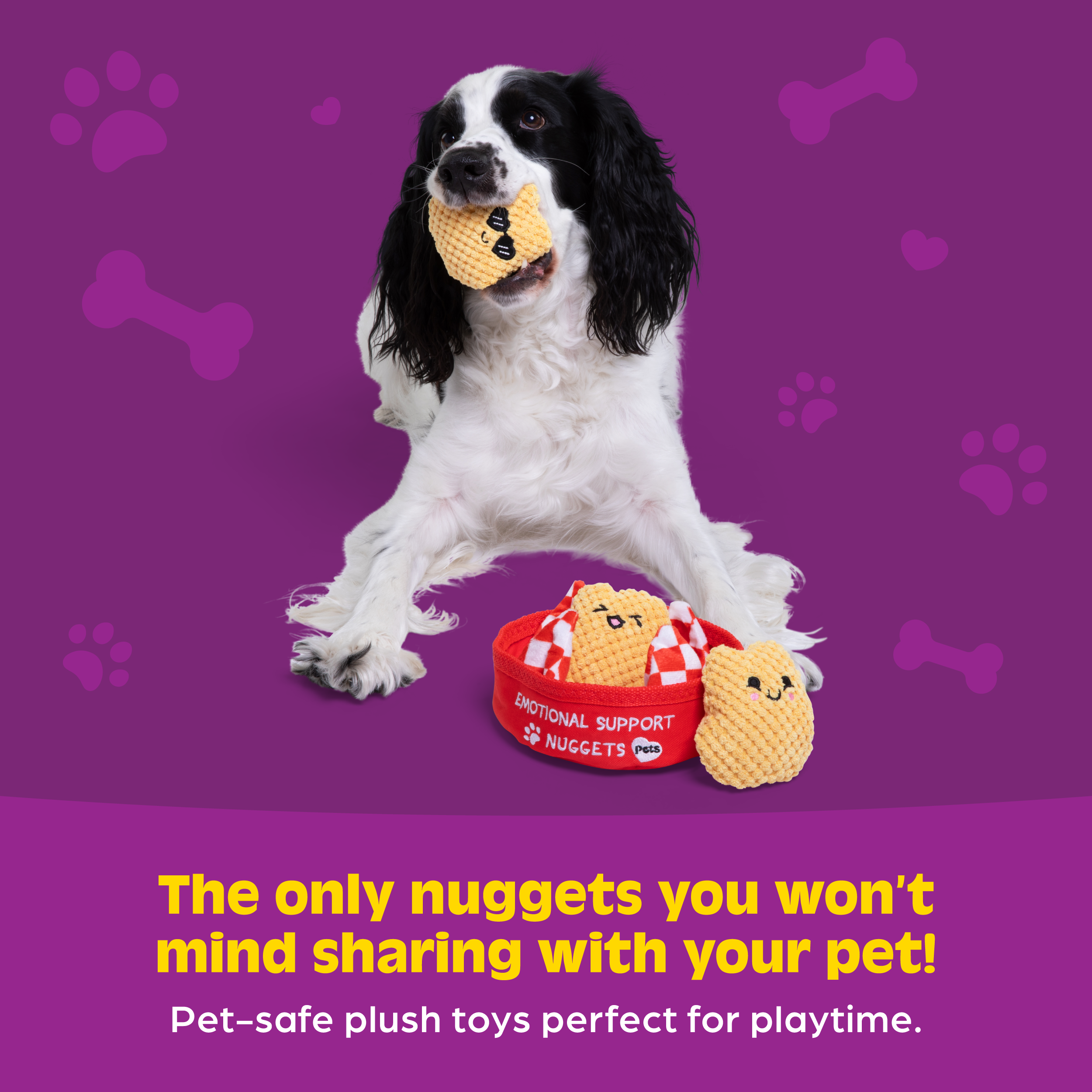 Emotional Support Pet Nuggets – Plush Dog Toy by Relatable