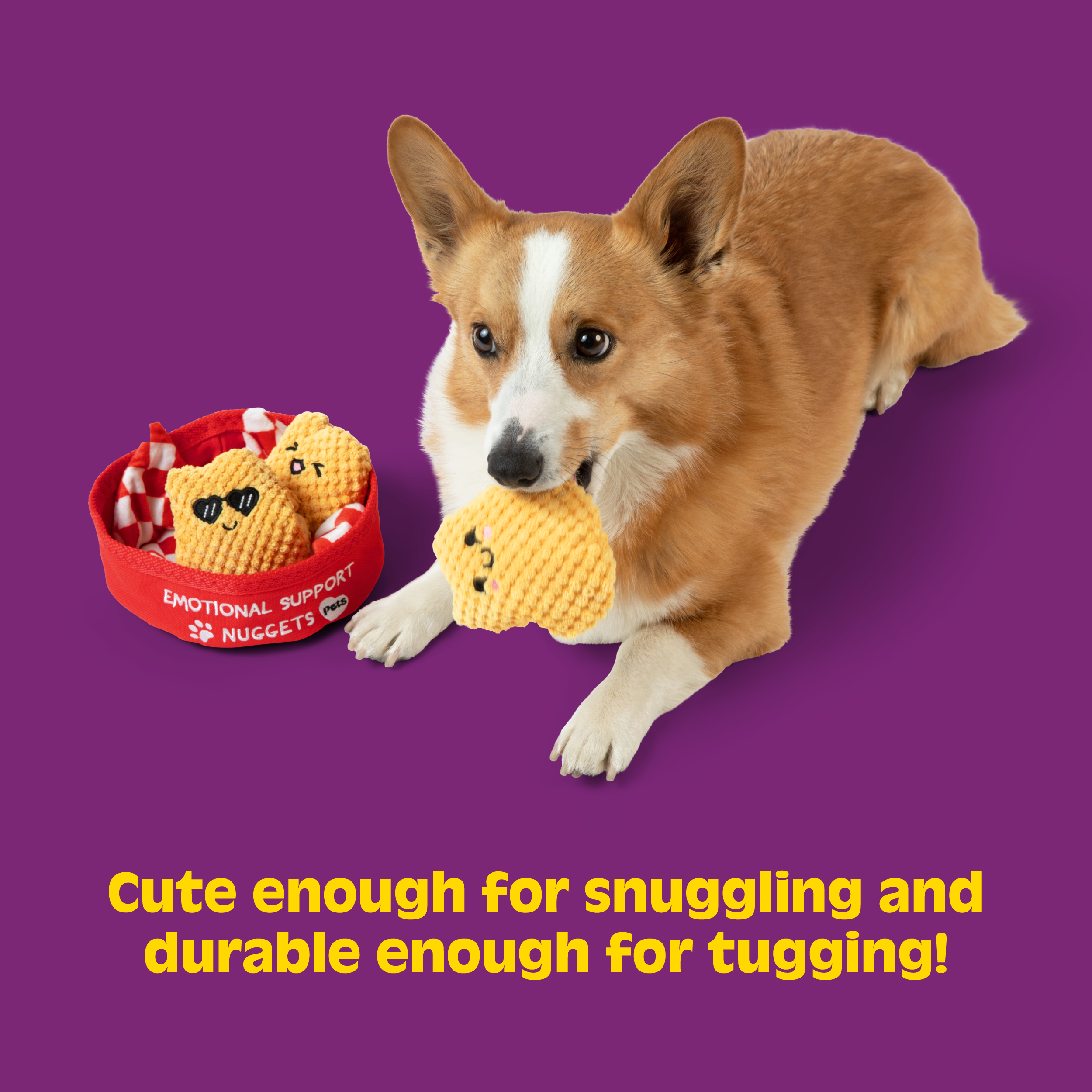 Emotional Support Pet Nuggets – Plush Dog Toy by Relatable