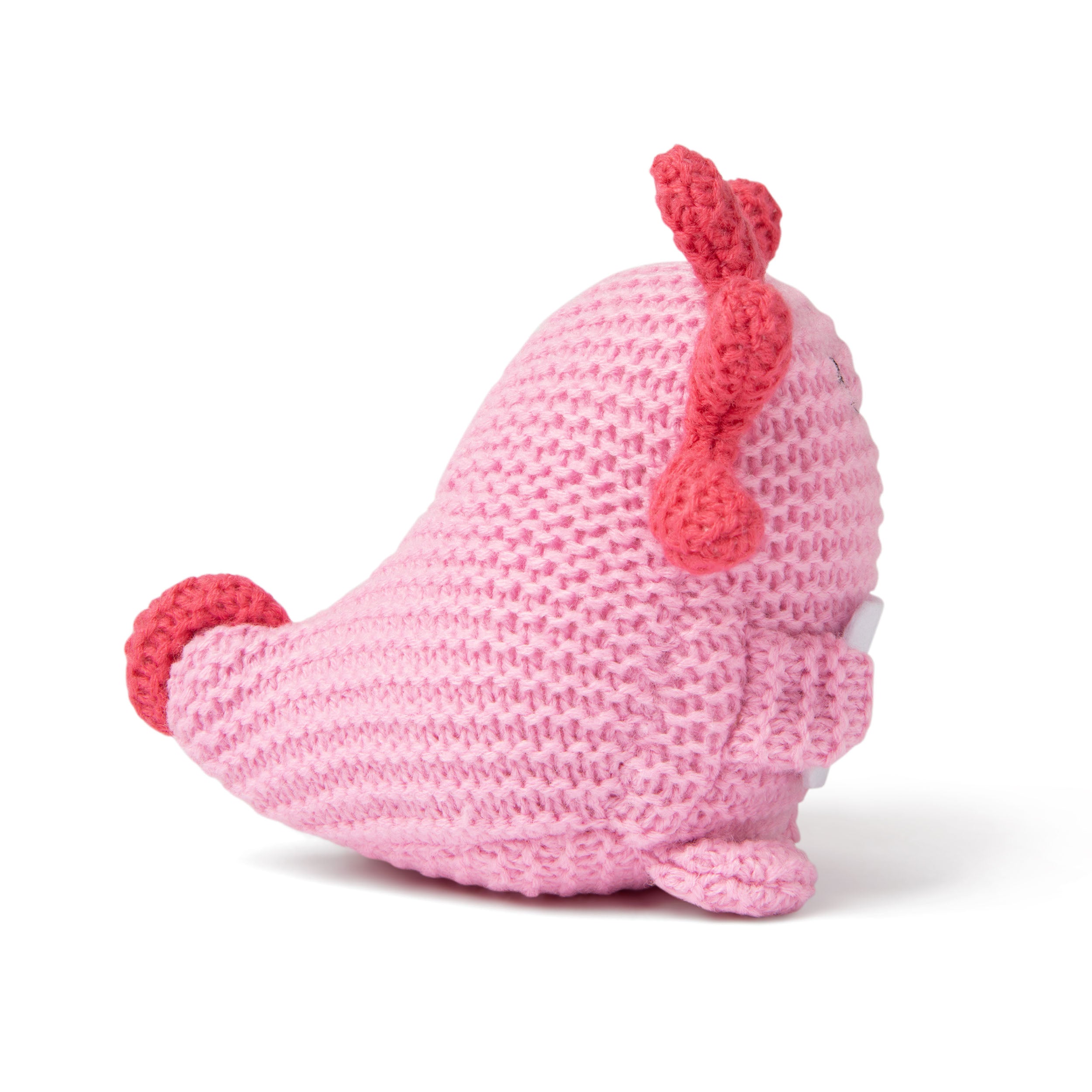 Lil Cheers Axolotl by Relatable – Motivational Crochet Plush, Cute Gift for Easter Baskets, Desk Decor