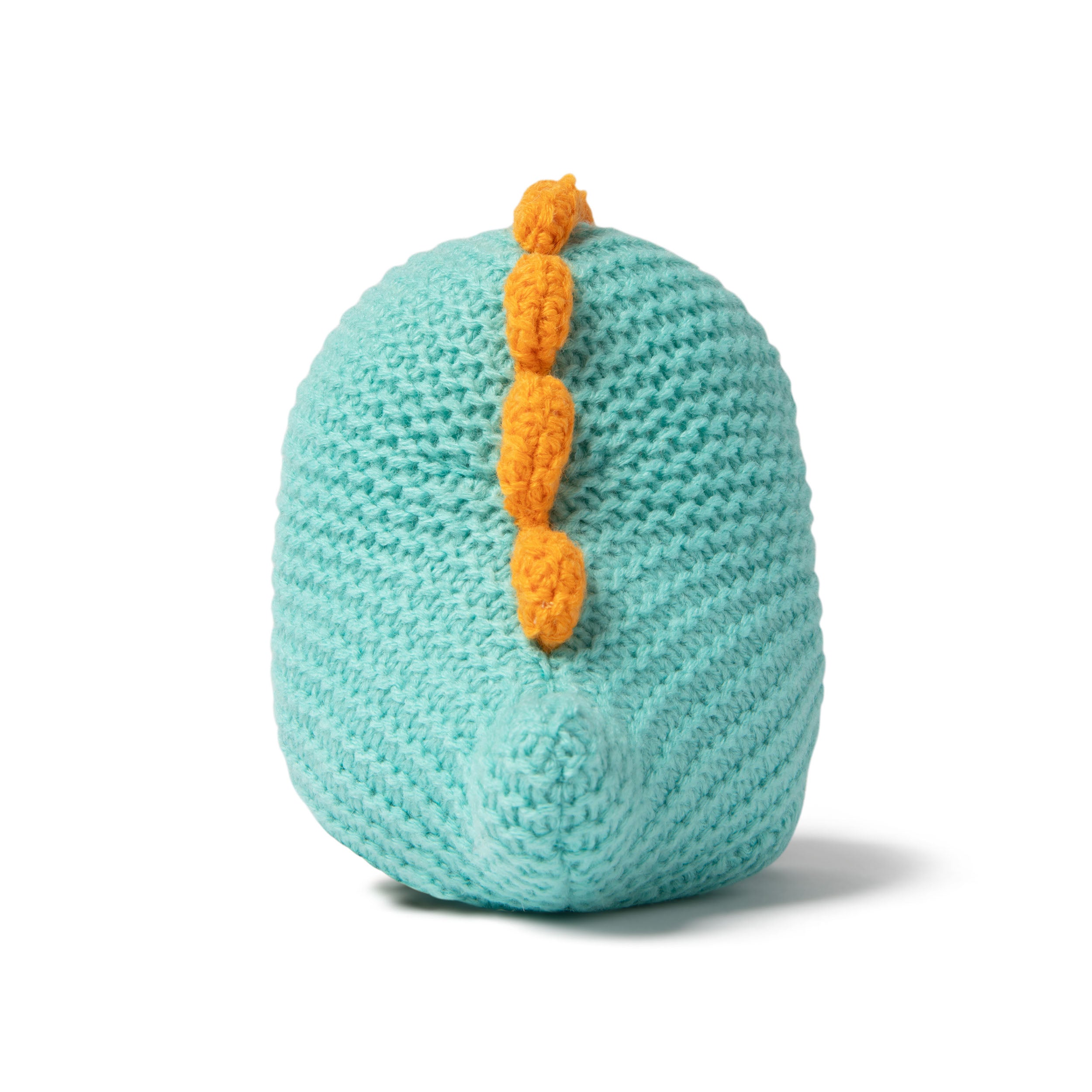 Lil Cheers Dino by Relatable – Cute Crochet Dinosaur Plush with Motivational Sign, Easter Gift & Uplifting Desk Decor