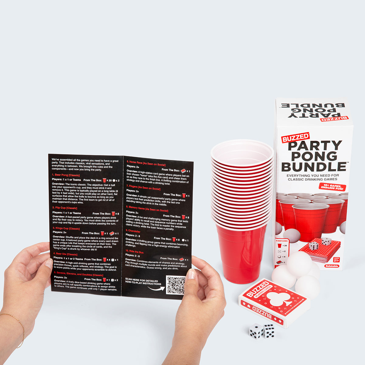 Buzzed Party Pong Bundle Drinking Kit – For An Epic Game Night