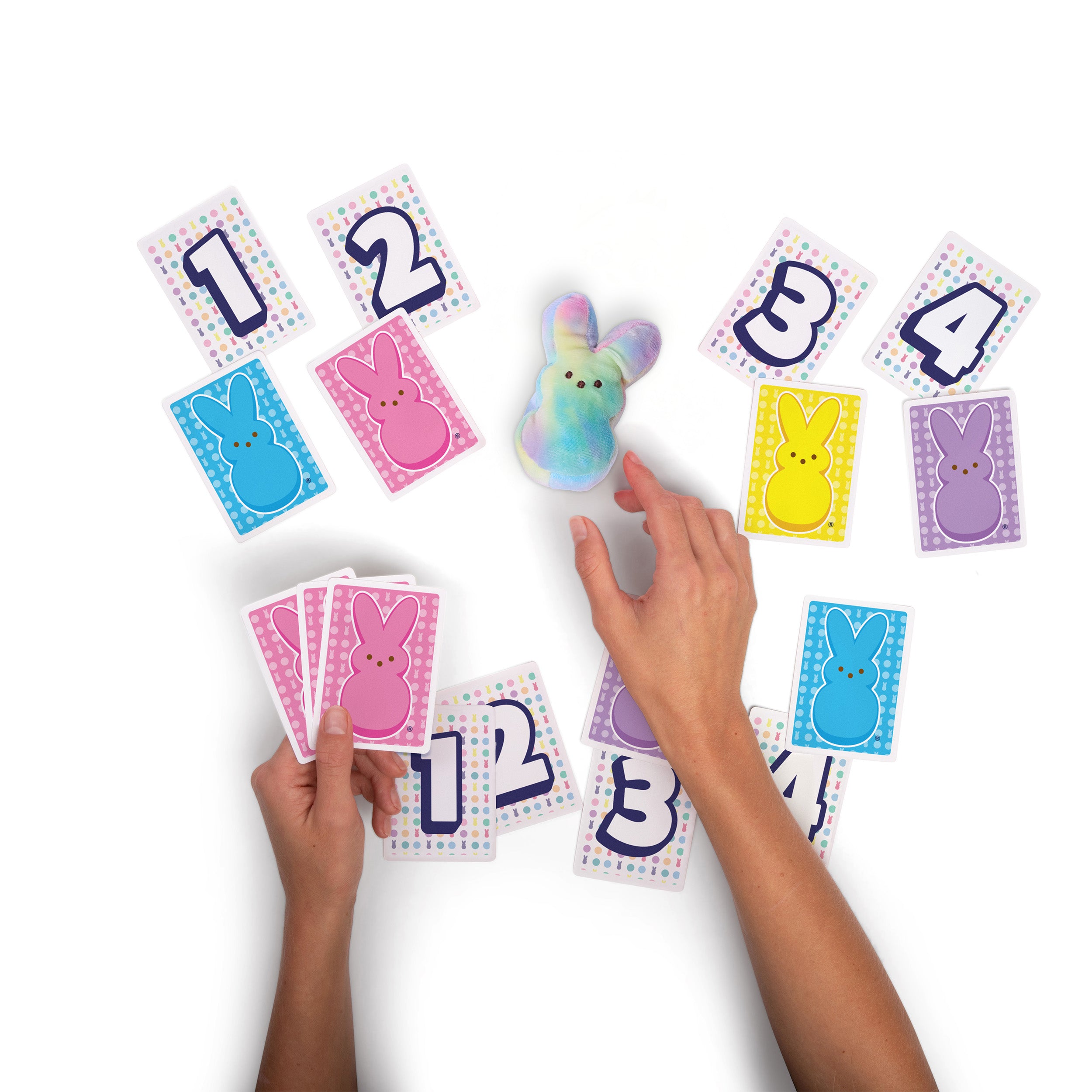 Peeps® Take 4 by Relatable – A fast, cute family card game featuring an exclusive Peeps® plushie